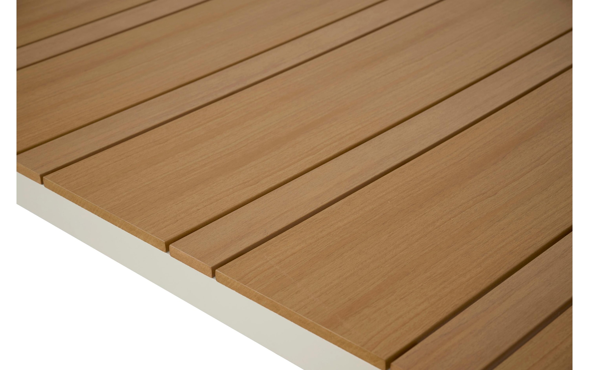 Schou Gartentisch »Noah 205 x 90cm« Robuster Gartentisch mit Metallgestell und Teakholztischplatte