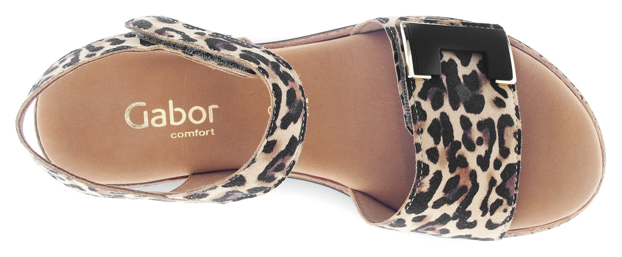 Gabor Keilsandalette »GENUA«  , Riemchensandale, Komfortschuh, Schmuckelement, G-Weite