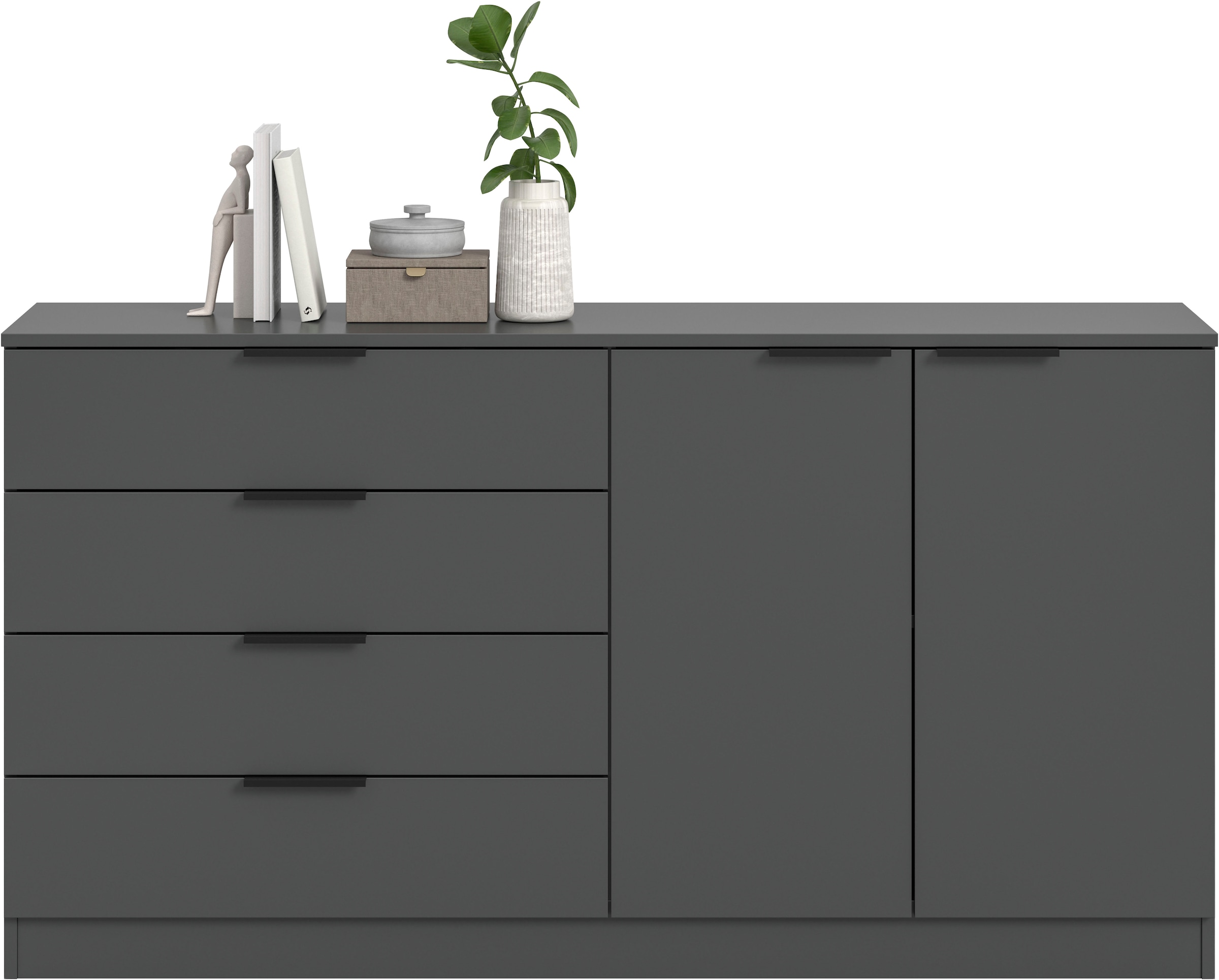 Home affaire Buffet »SKARDE, Breite 148 cm, 4 Schubkästen, 2 Türen, viel Stauraum« in verschiedenen Farben und Breiten erhältlich, individuell einsetzbar,  Kommode, Anrichte, Schubkastenkommode, Schuhschrank, Schrank