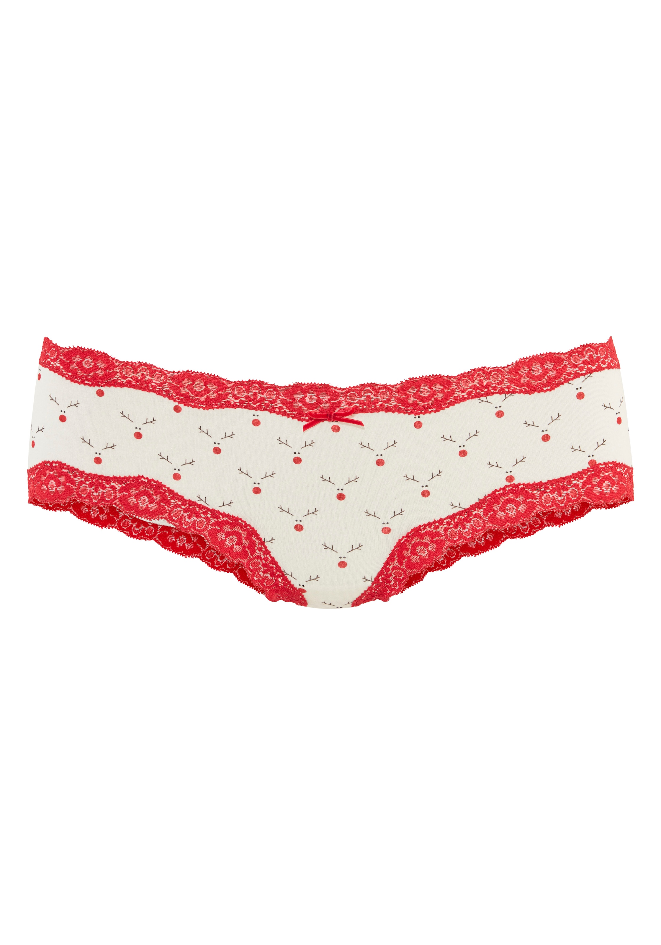 LASCANA Hipster pack de 2,  avec fine dentelle et imprimés de Noël