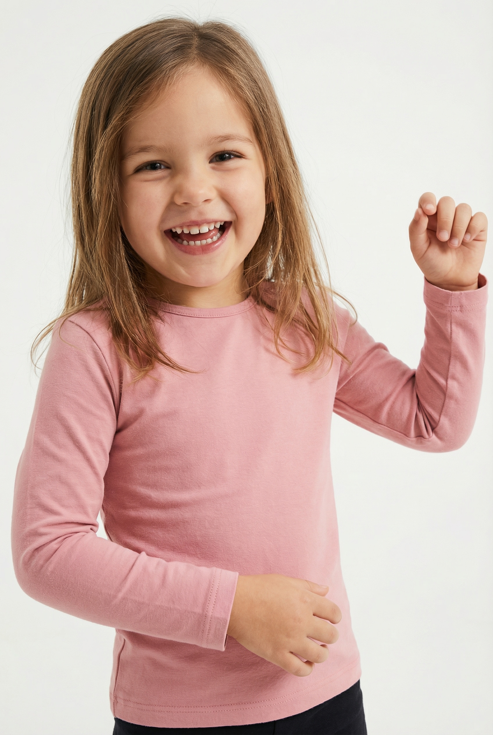 happy girls Langarmshirt in Basic-Form