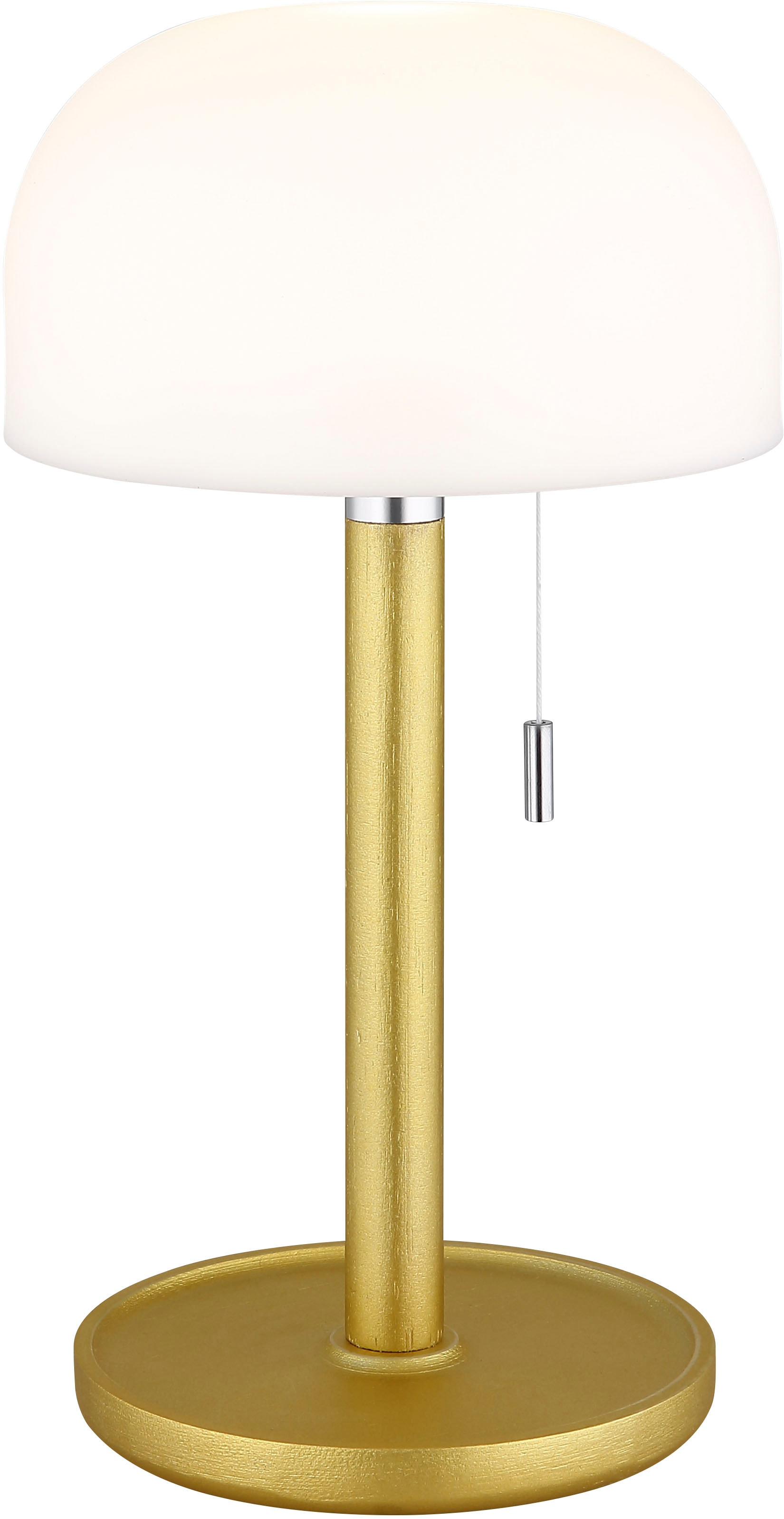 GLOBO LIGHTING Lampe de table LED »NORMAN« Module LED 1 cuis blanc chaud - blanc froid Lampe de table à batterie également pour l'extérieur, interrupteur à cordon, lampe à batterie,