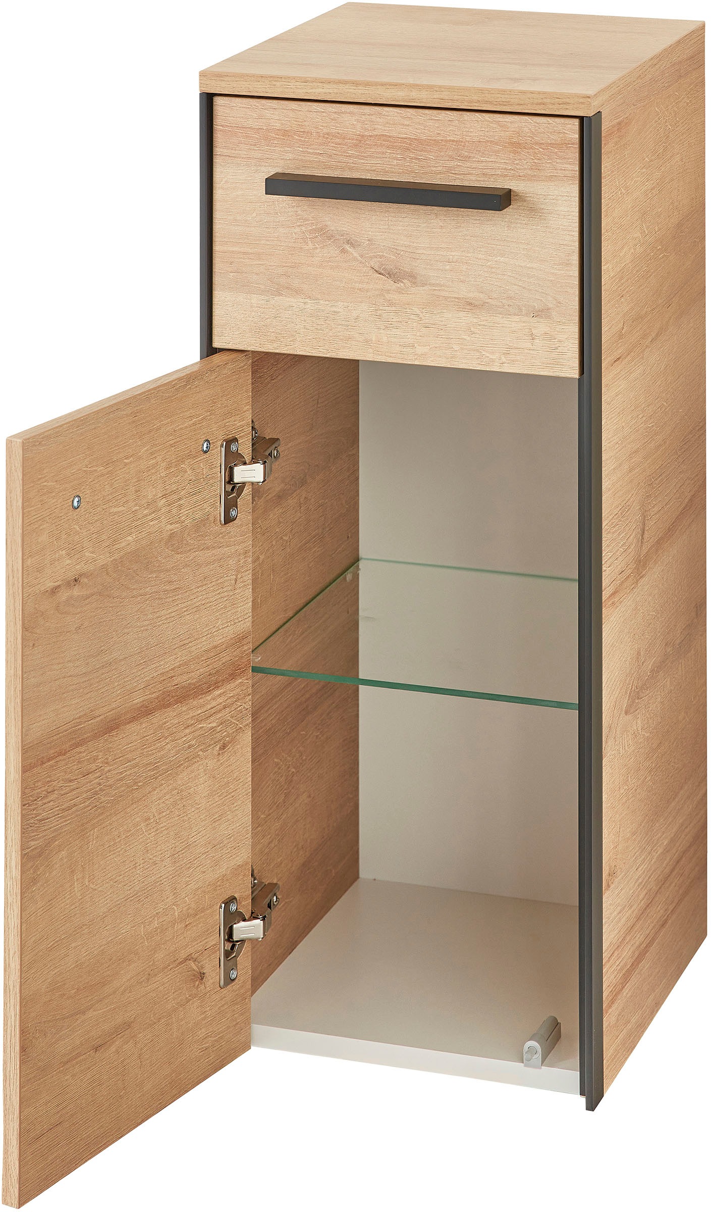 Saphir Ensemble de meubles de salle de bain »Quickset 395 4-teilig, Waschbeckenunterschrank mit LED-Spiegelschrank« 4 cuis tlg.