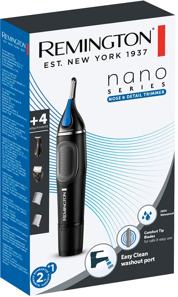 Remington Tondeuse pour nez et oreilles »NE3870« 2 Aufsätze mit Active BladeClean-System, auch für Augenbrauen