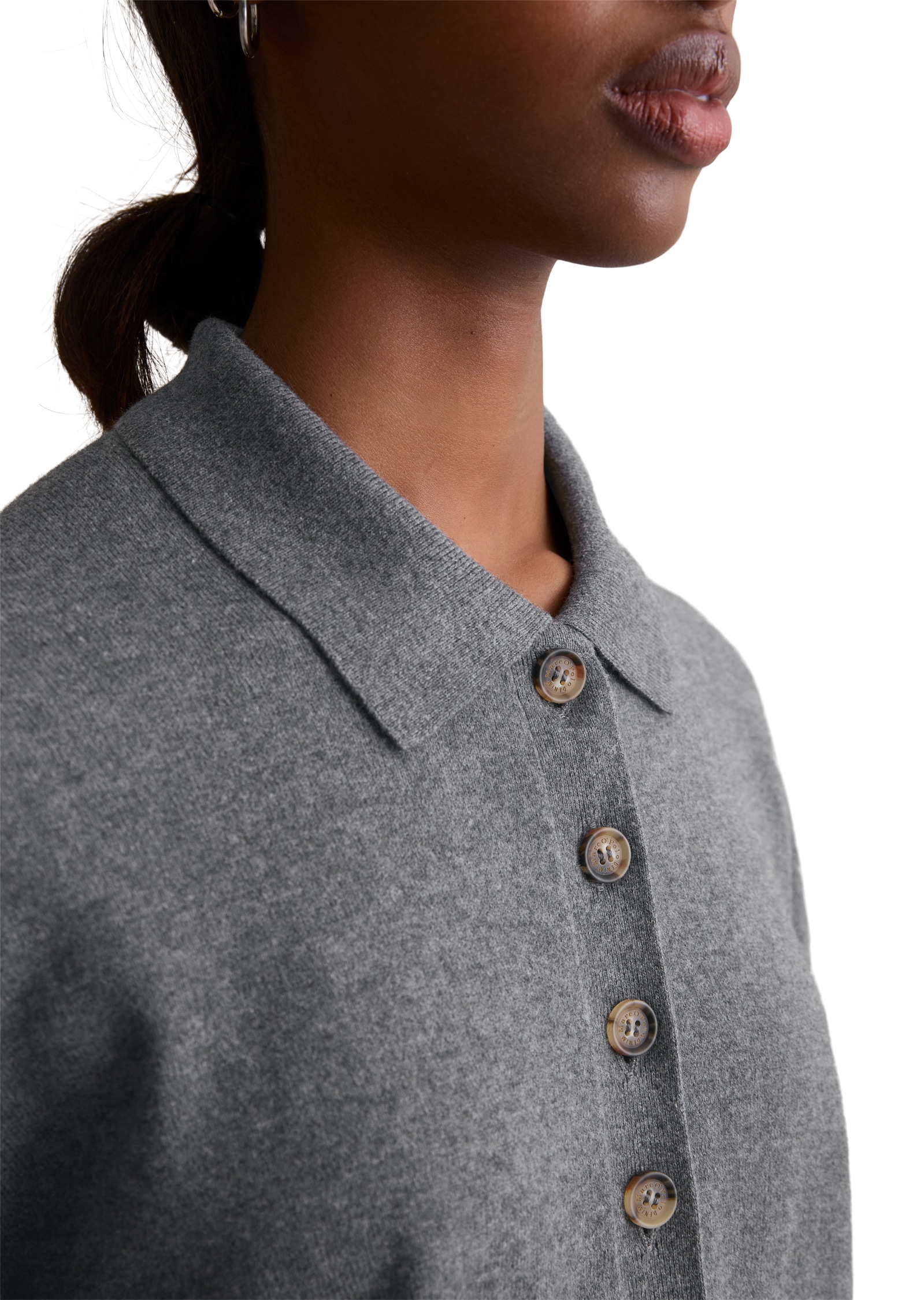Marc O'Polo DENIM Pull à col polo »relaxed fit aus Soft Cotton Stretch«