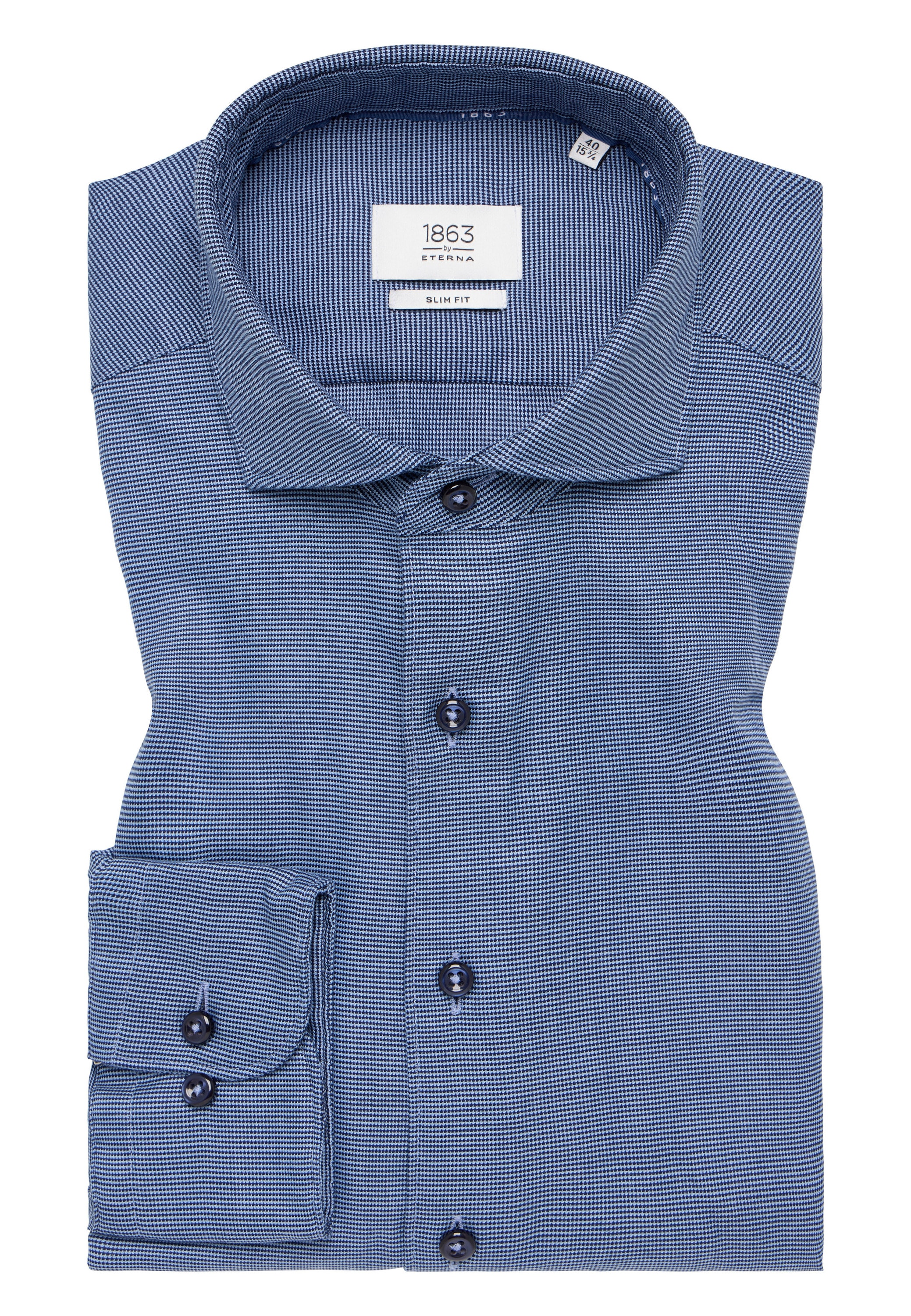 Eterna Langarmhemd »SLIM FIT« EASY IRON (bügelleicht)