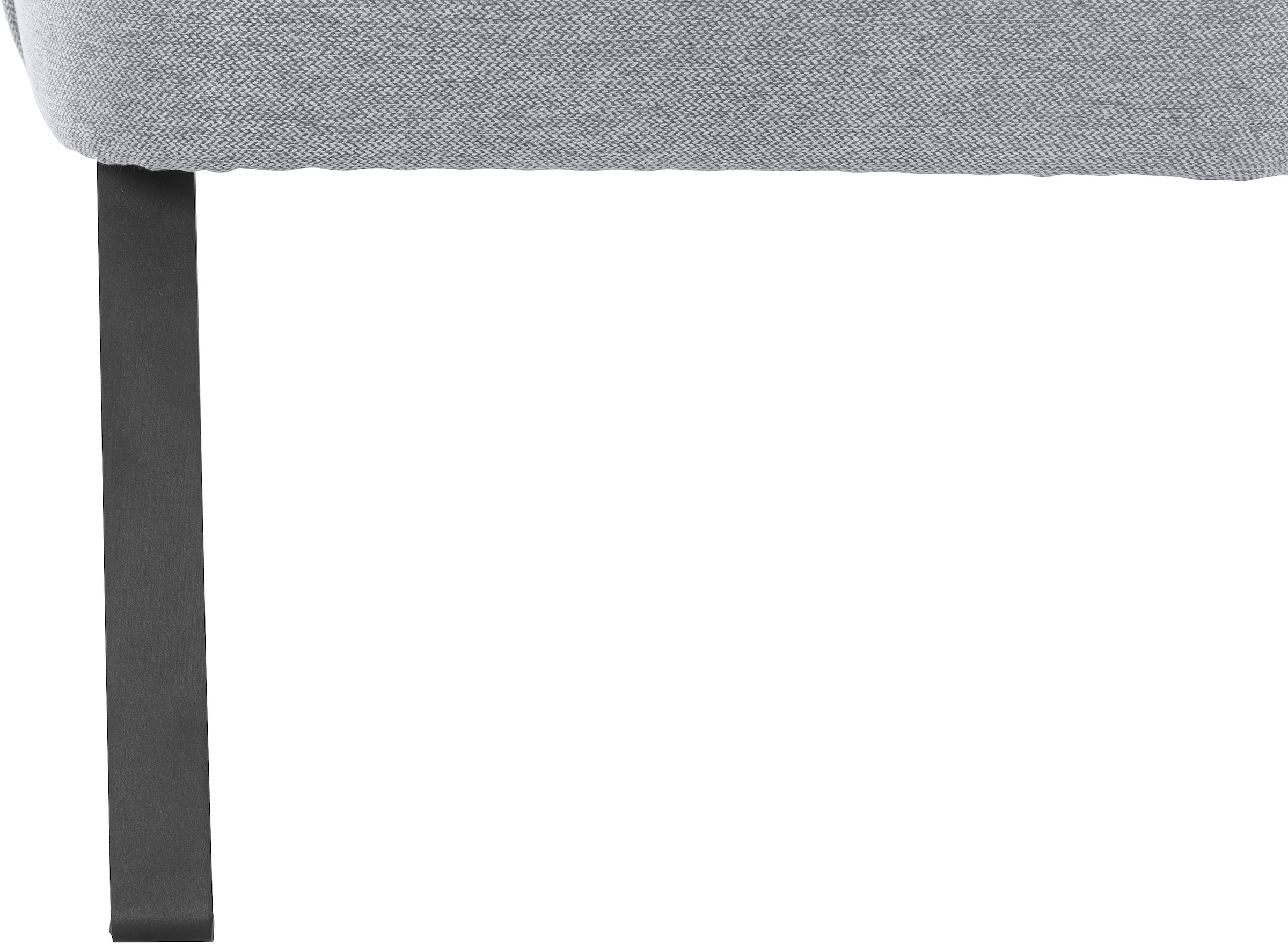 exxpo - sofa fashion Sessel »Americano, Loungesessel« mit Keder und Metallfüssen, Bezug in verschiedenen Qualitäten, 1 Stck.