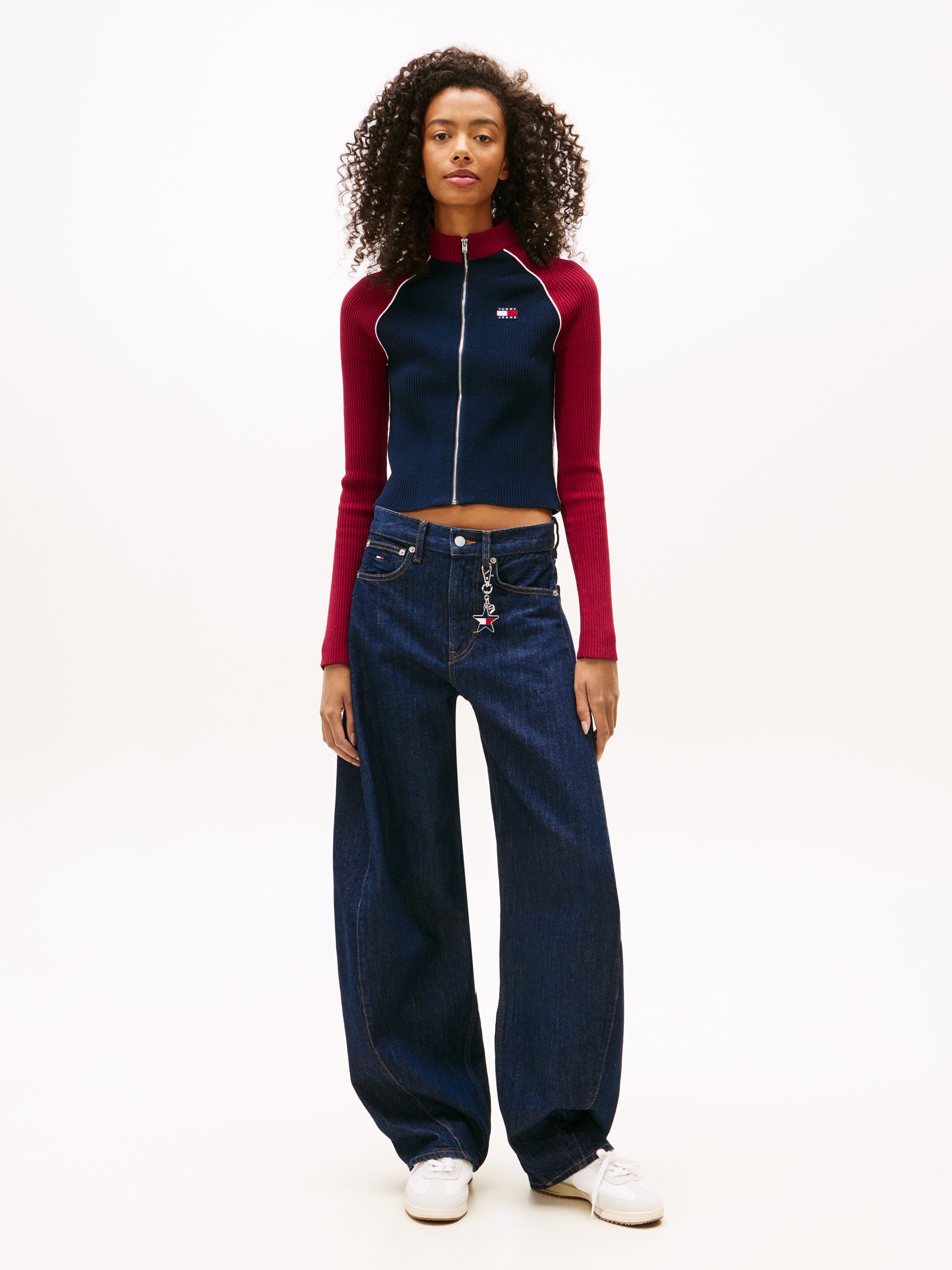 Tommy Jeans Veste en tricot »TJW COLORBLOCK ZIP THRU CARDIGAN«