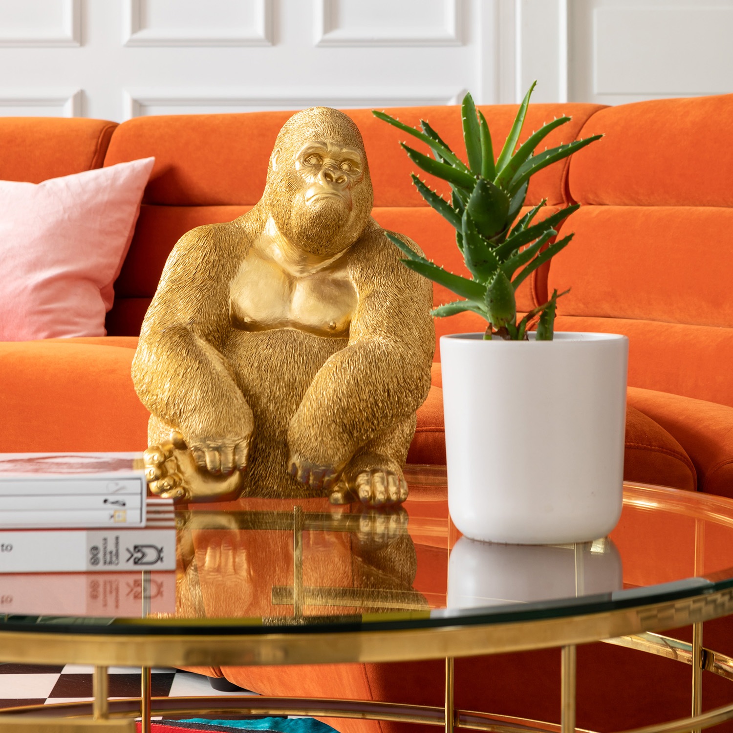 Kare Design Dekofigur »Deko Figur Monkey Gorilla Side Medium«