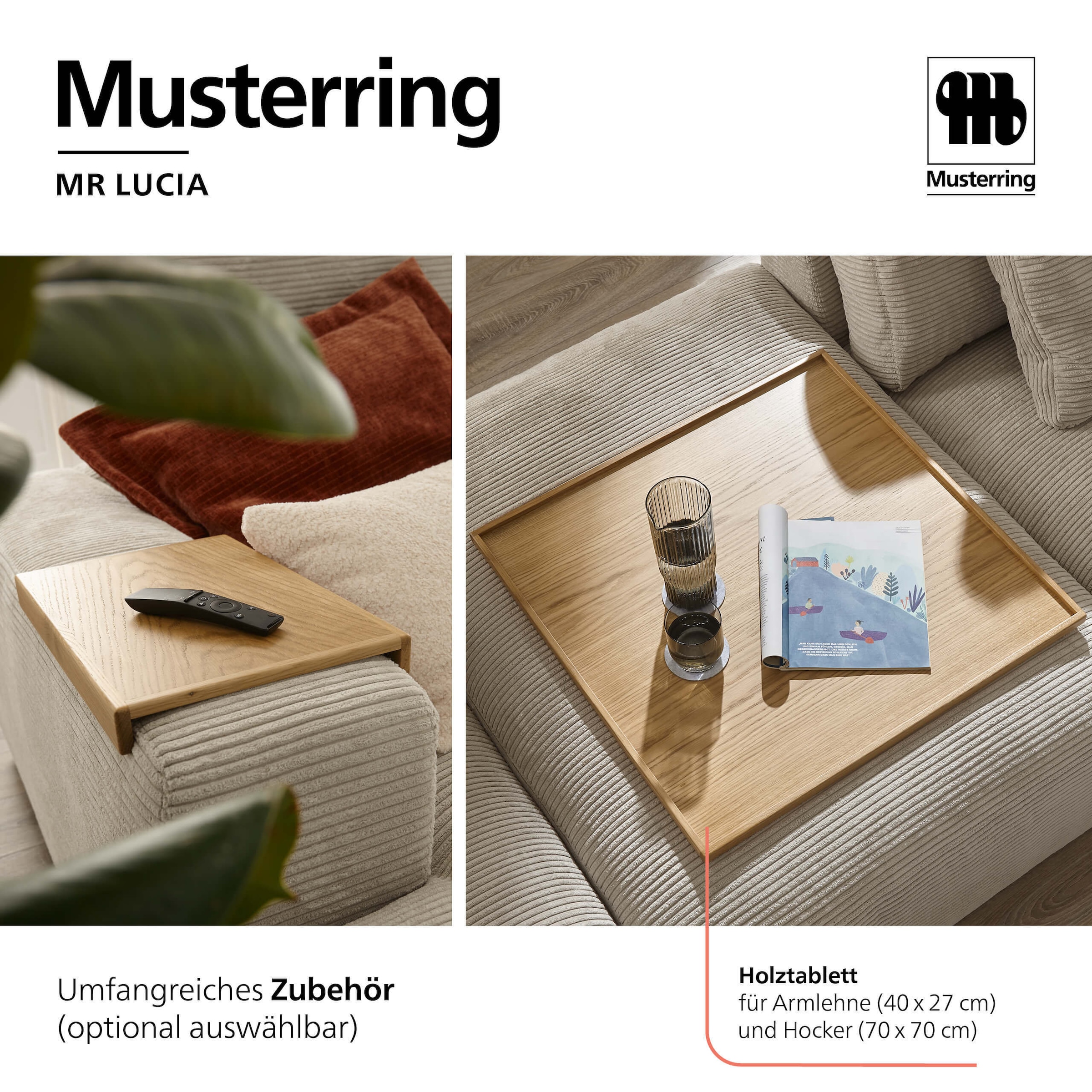 Musterring Paysage de salon »MR LUCIA, das ultimative Raumwunder von Musterring« Surface gigantesque, coussins de chambre haut de gamme & confort de luxe