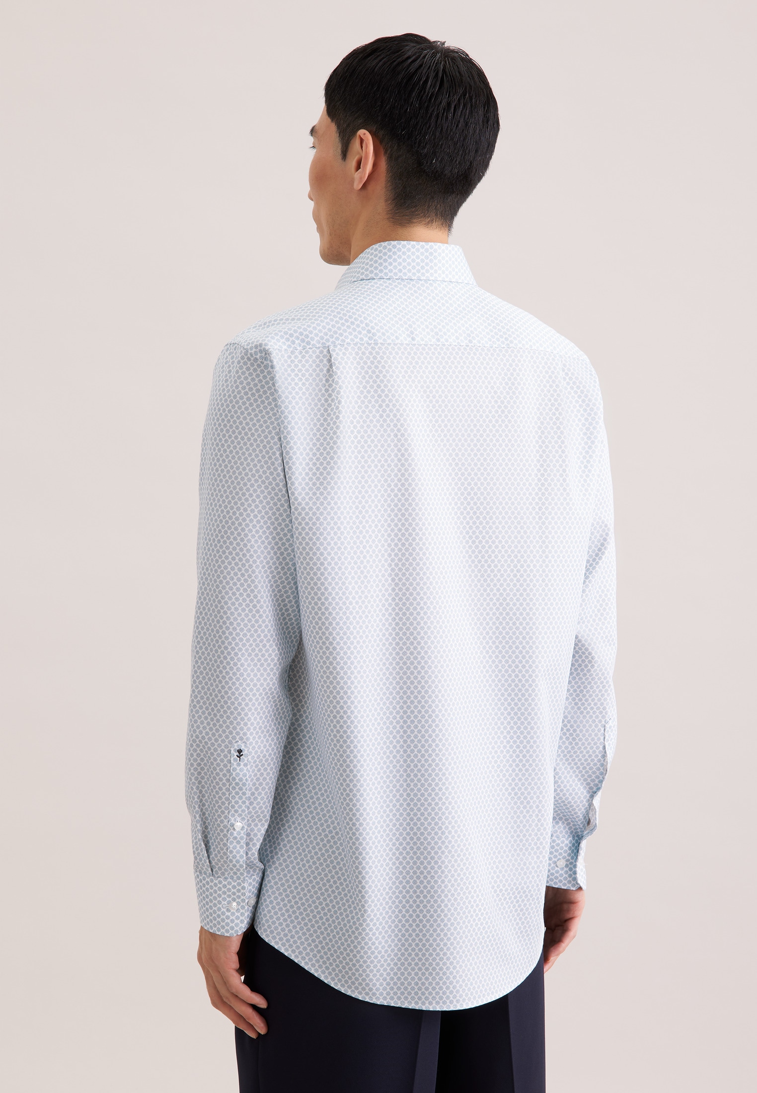 seidensticker Chemise d'affaires »Schwarze Rose« Regular 1/1 Kentkragen Druck