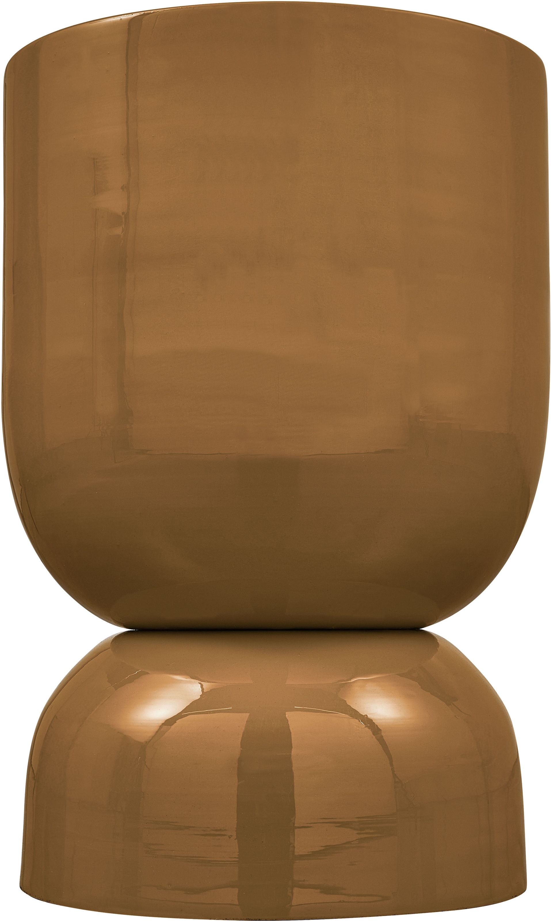 WOOOD Table d'appoint »Glanz Metall mit Hochglanz-Lackierung in spielerischer Form« H 47 x L 32 x P 32 cm, capacité de charge 25 kg, revêtement protecteur à vie
