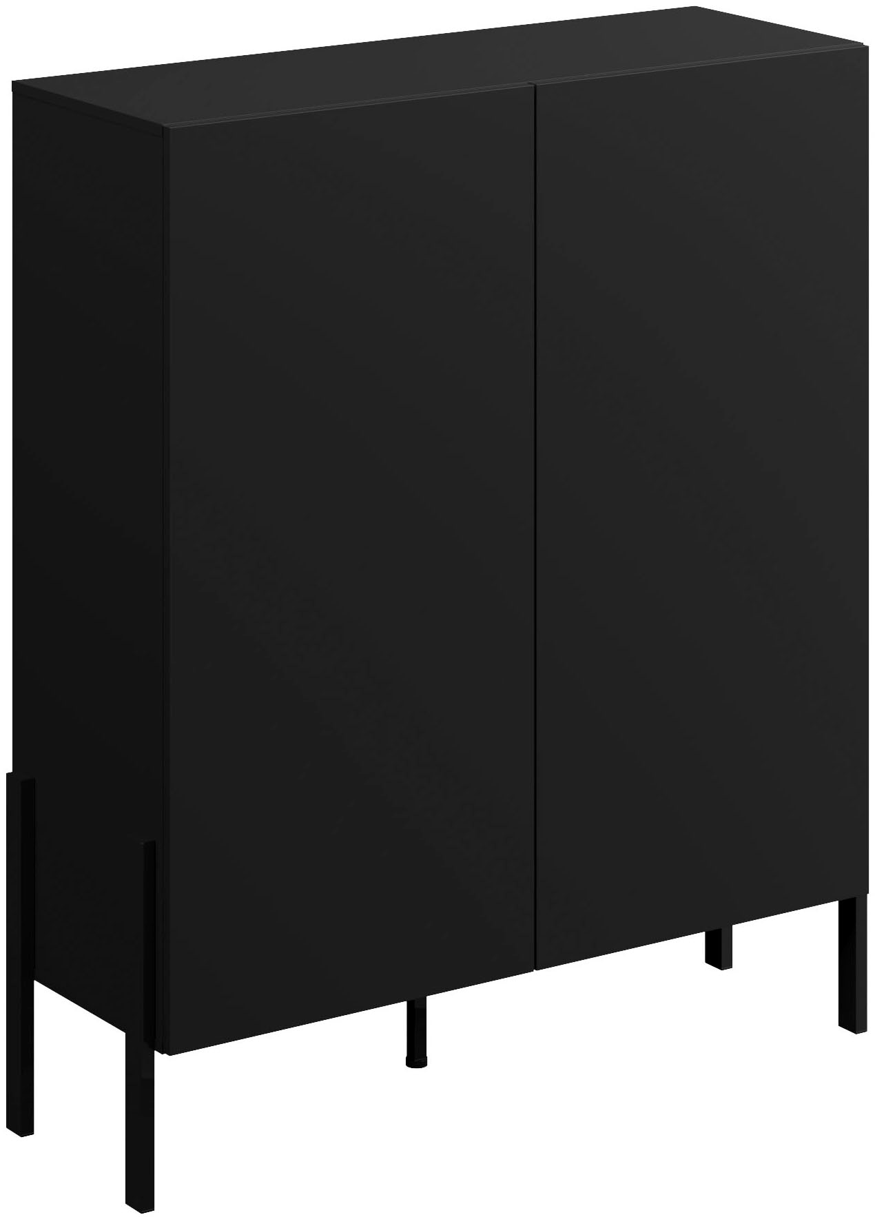 GOODproduct Commode »Jukon, Breite 110 cm, moderne grifflose Hochschrank, 2Türen« Highboard mit viel Stauraum, push-to-open-Funktion