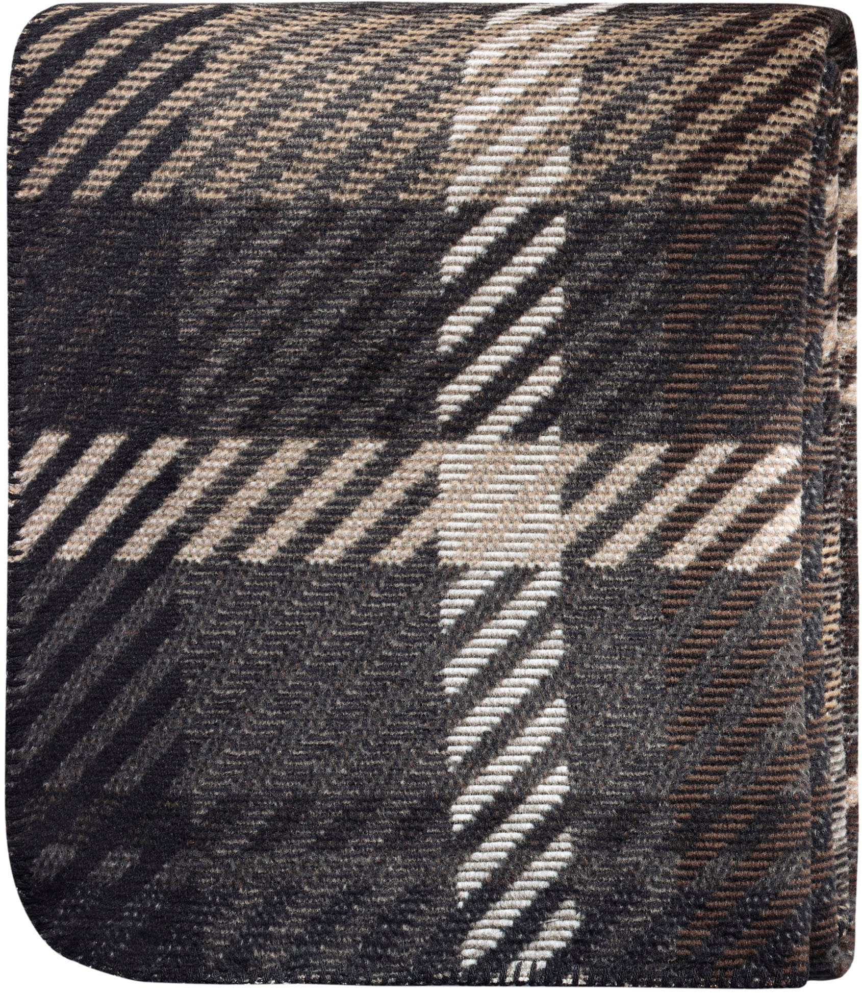 Biederlack Couverture d'intérieur »Midnicht Elegance mit geketteltem Zierstich« Made in Germany