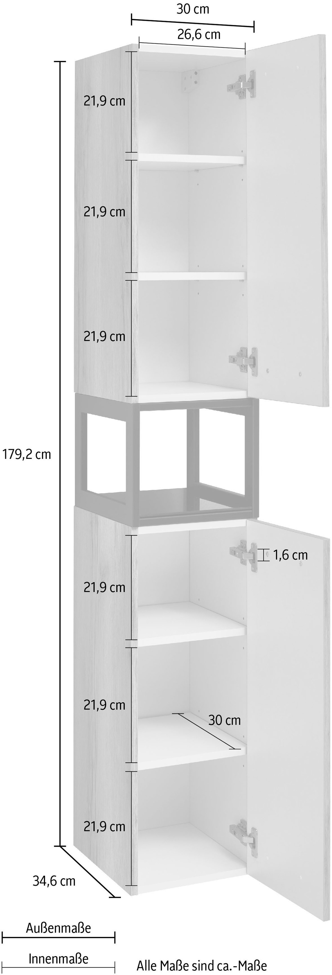 OPTIFIT Armoire haute »Yukon«