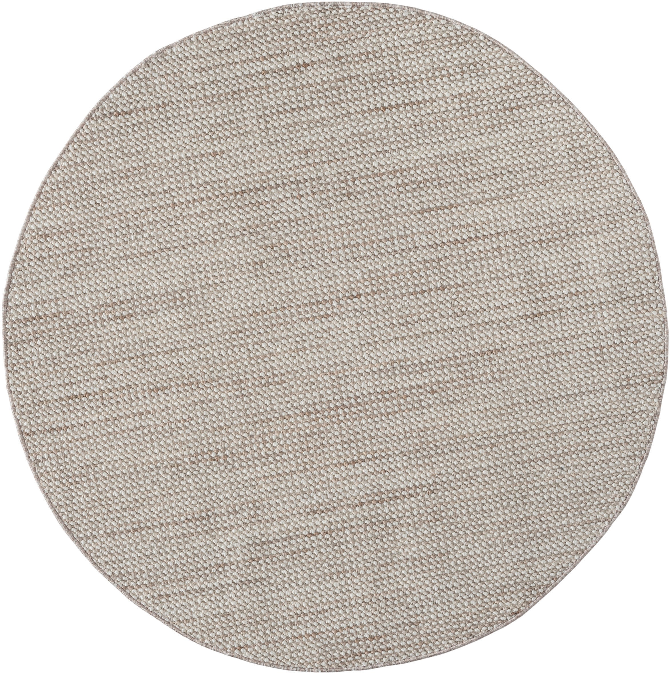 GOODproduct Teppich »Vals« rund 7 mm Höhe Uni Farben, meliert, Sisal-Optik, auch in rechteckig erhältlich