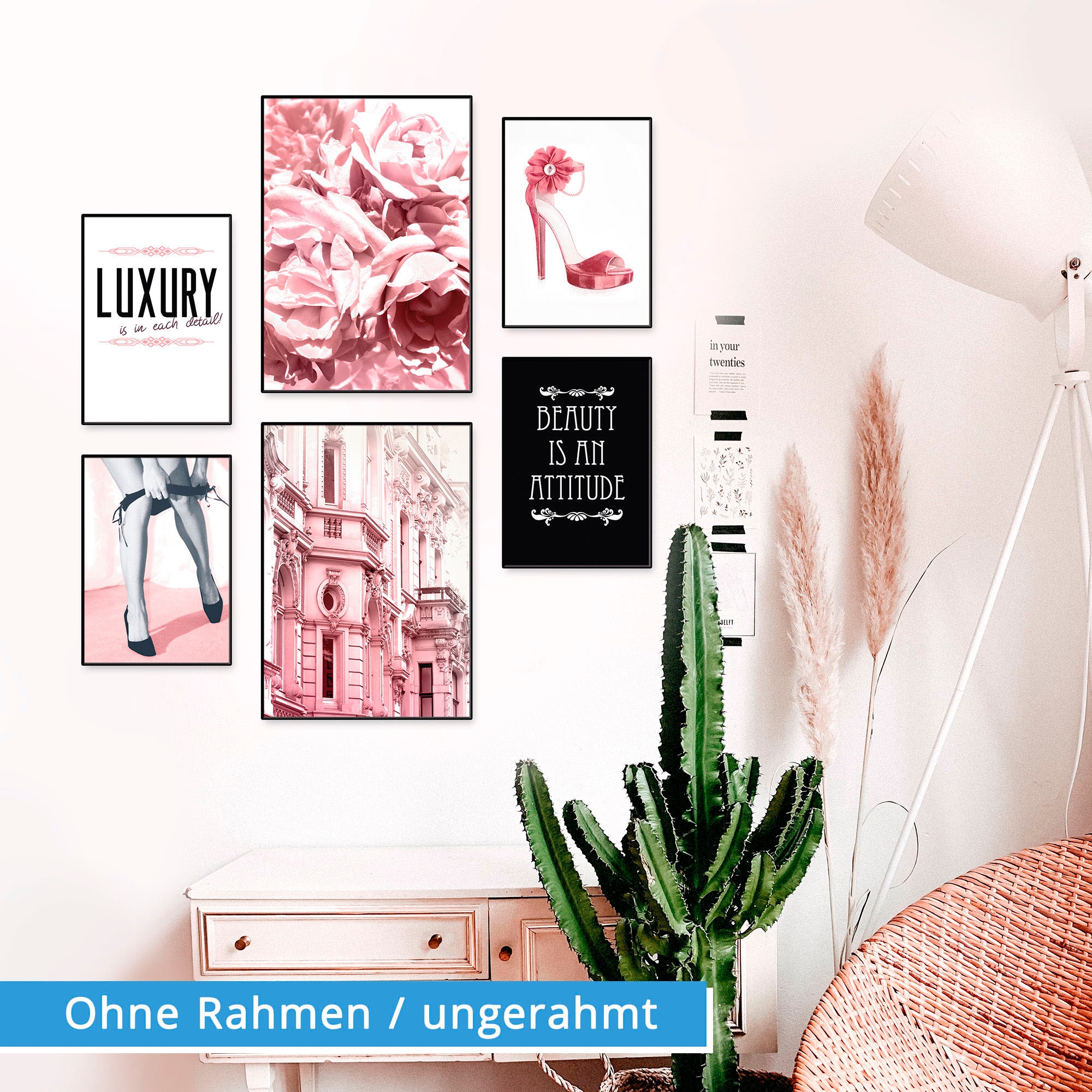 Artland Poster »Lebensstil Beauty« Frau 6 Stk. tlg. Bilder Set, 6tlg. 4xDIN A4 / 2xDIN A3, ohne Rahmen