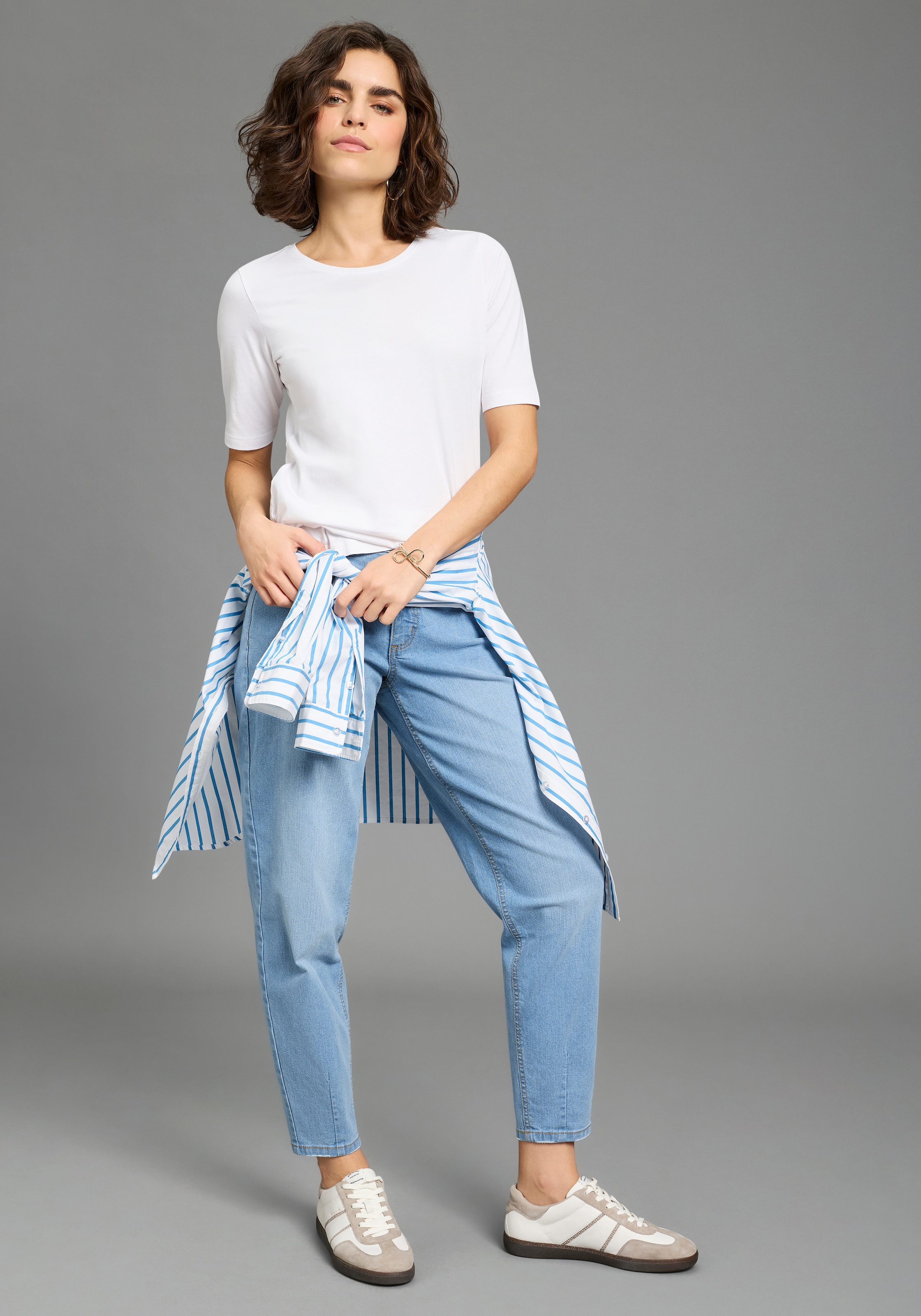 Flashlights T-shirt mit modischem Halbarm, Basic Allrounder