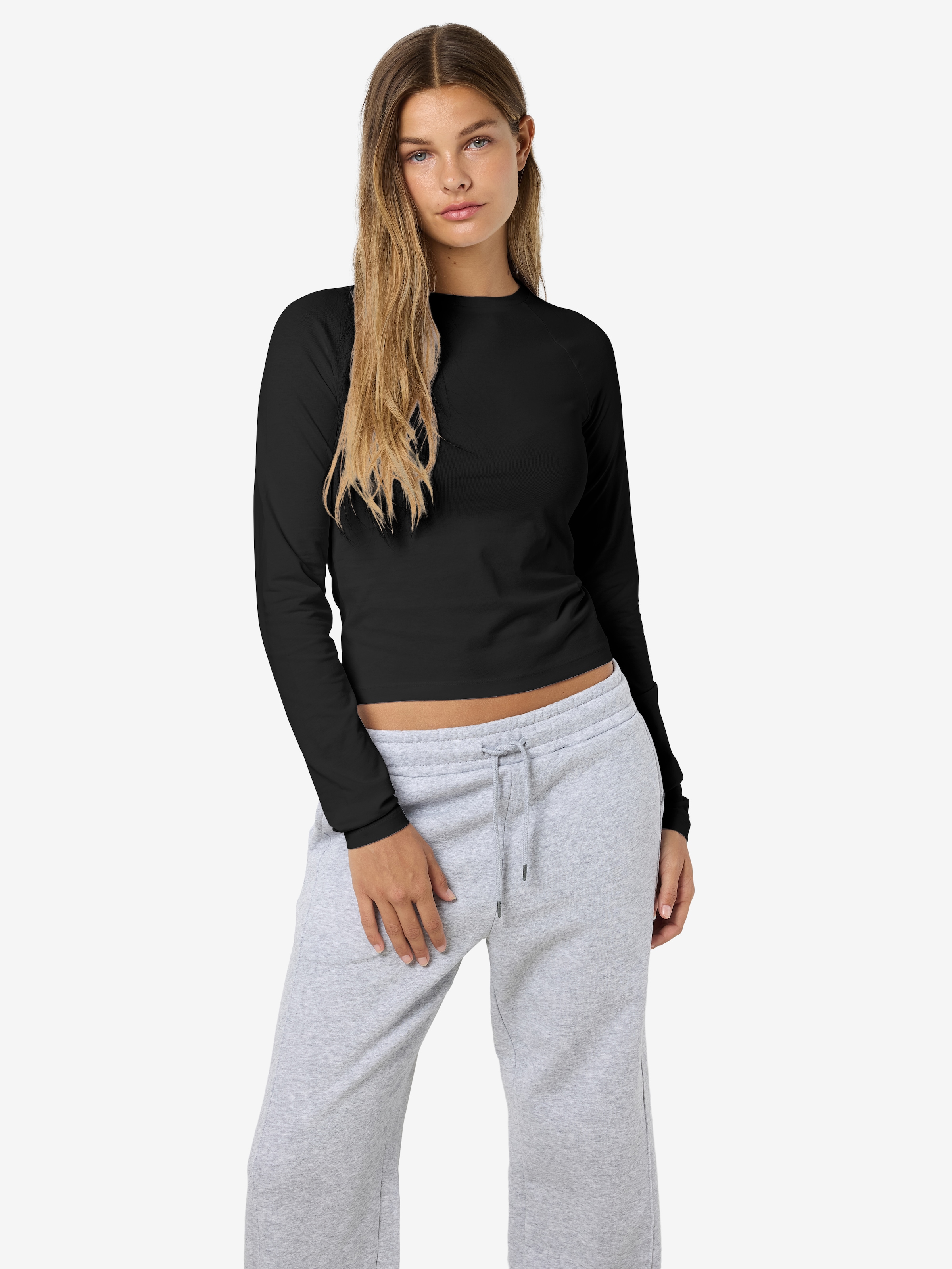 Noisy may Langarmshirt »NMKATINKA L/S RAGLAN TOP FWD JRS NOOS«
