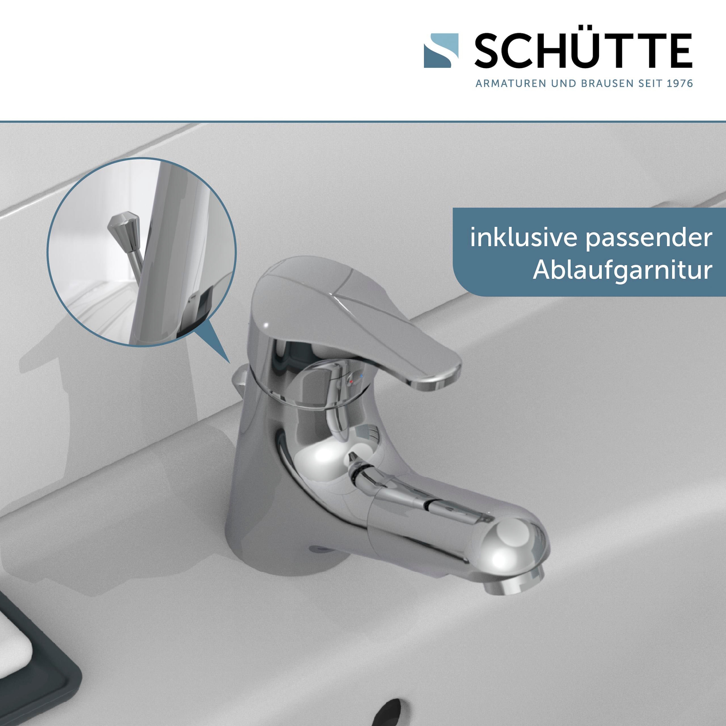 Schütte Waschtischarmatur »Attica« Set,  mit herausziehbarer Brause und Zugstange, Wasserhahn, Mischbatterie