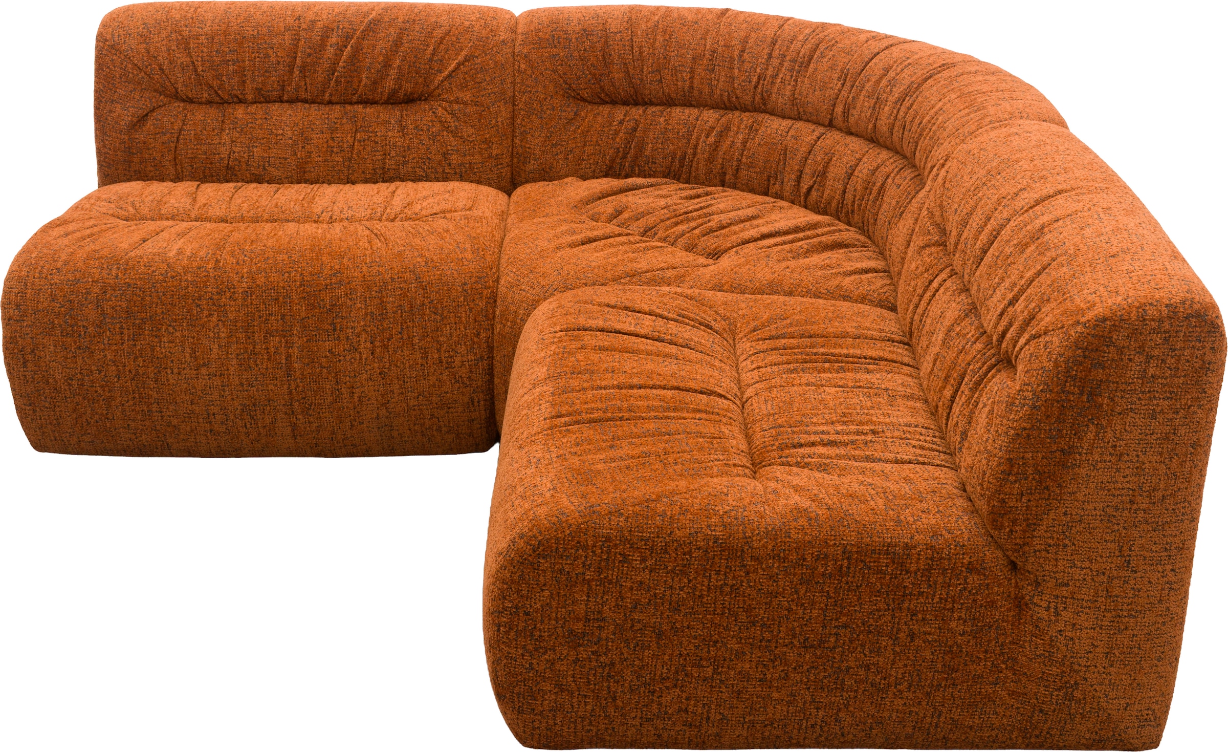 DOMO collection Canapé d'angle »Solum, B/T: 214/214 cm, Retro Design mit grosszügiger Polsterung« avec ressorts ensachés, forme en L