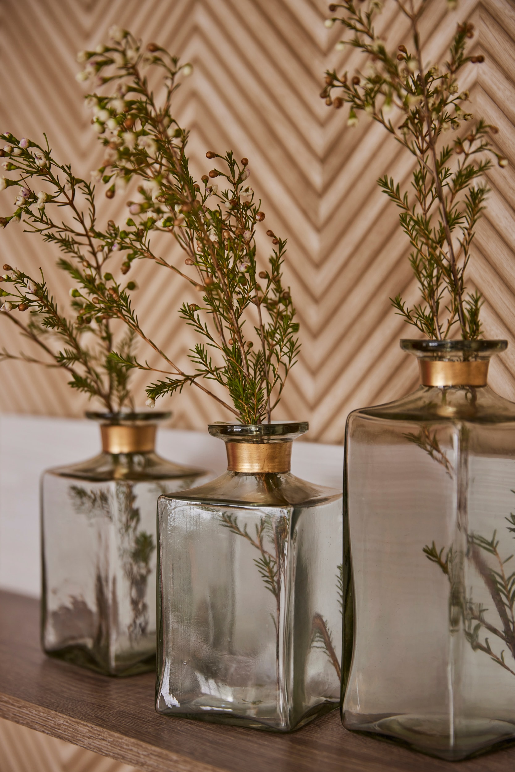 AM Design Vase décoratif »aus klarem Glas« idéal pour petits arrangements floraux ou fleurs isolées