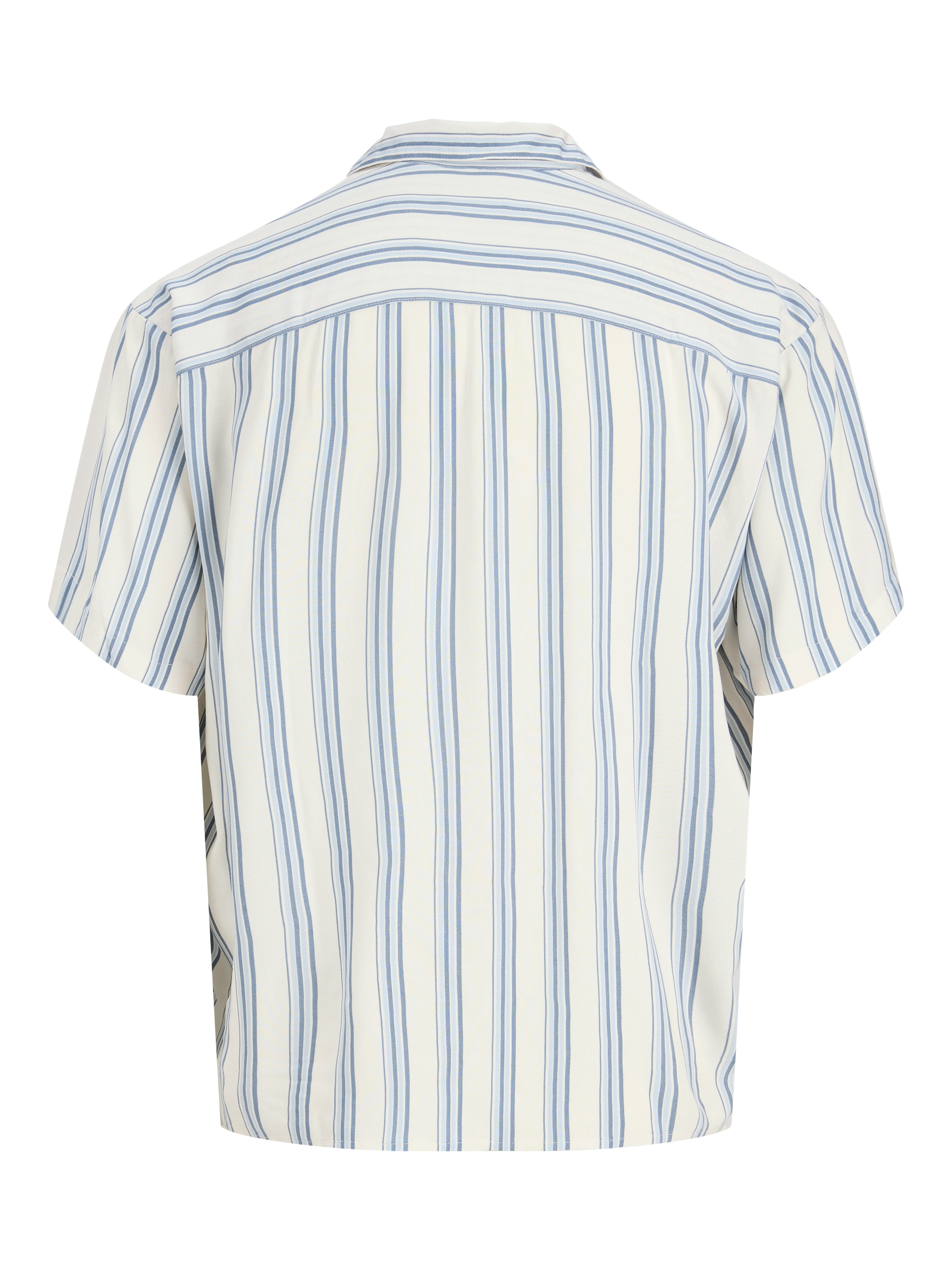 Jack & Jones Chemise à manches courtes »JJEJEFF RESORT STRIPE SHIRT S/S SN« Viskose, loose fit