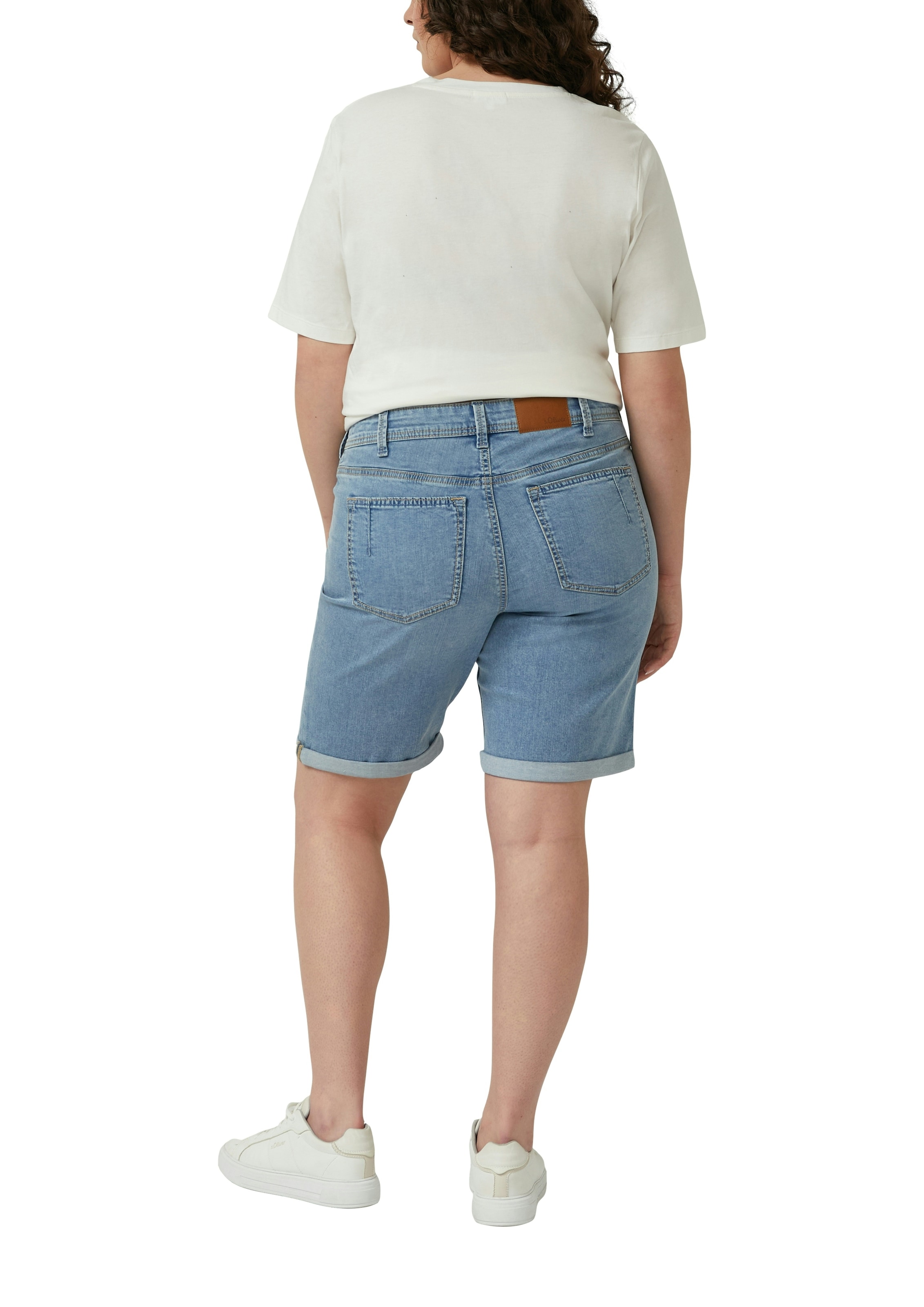 s.Oliver CURVE Pantalon en jean Short en jean stretch/grandes tailles