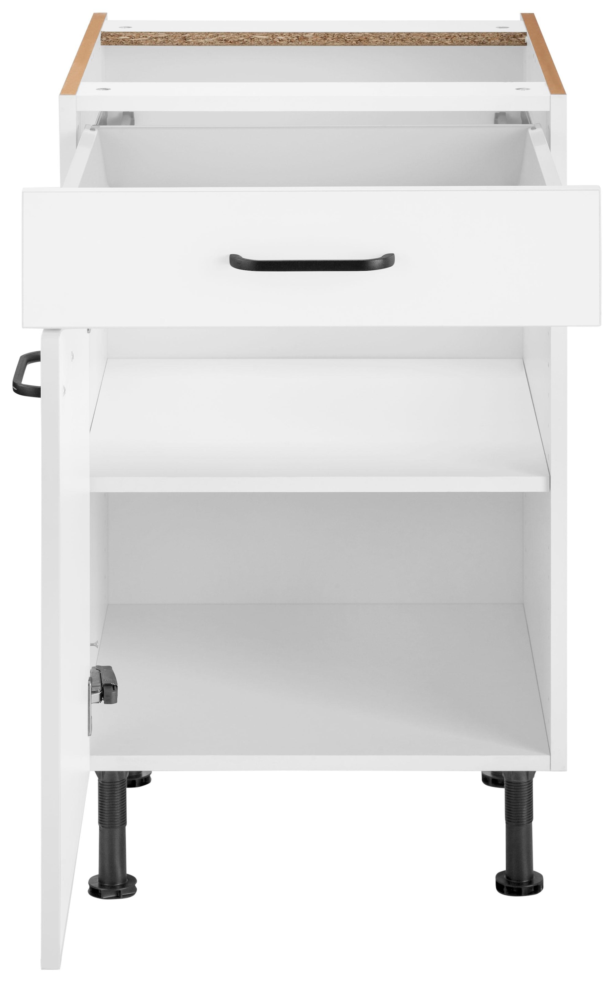 OPTIFIT Armoire basse »Elga« mit Soft-Close-Funktion, Vollauszug, Metallgriffen, Breite 50 cm