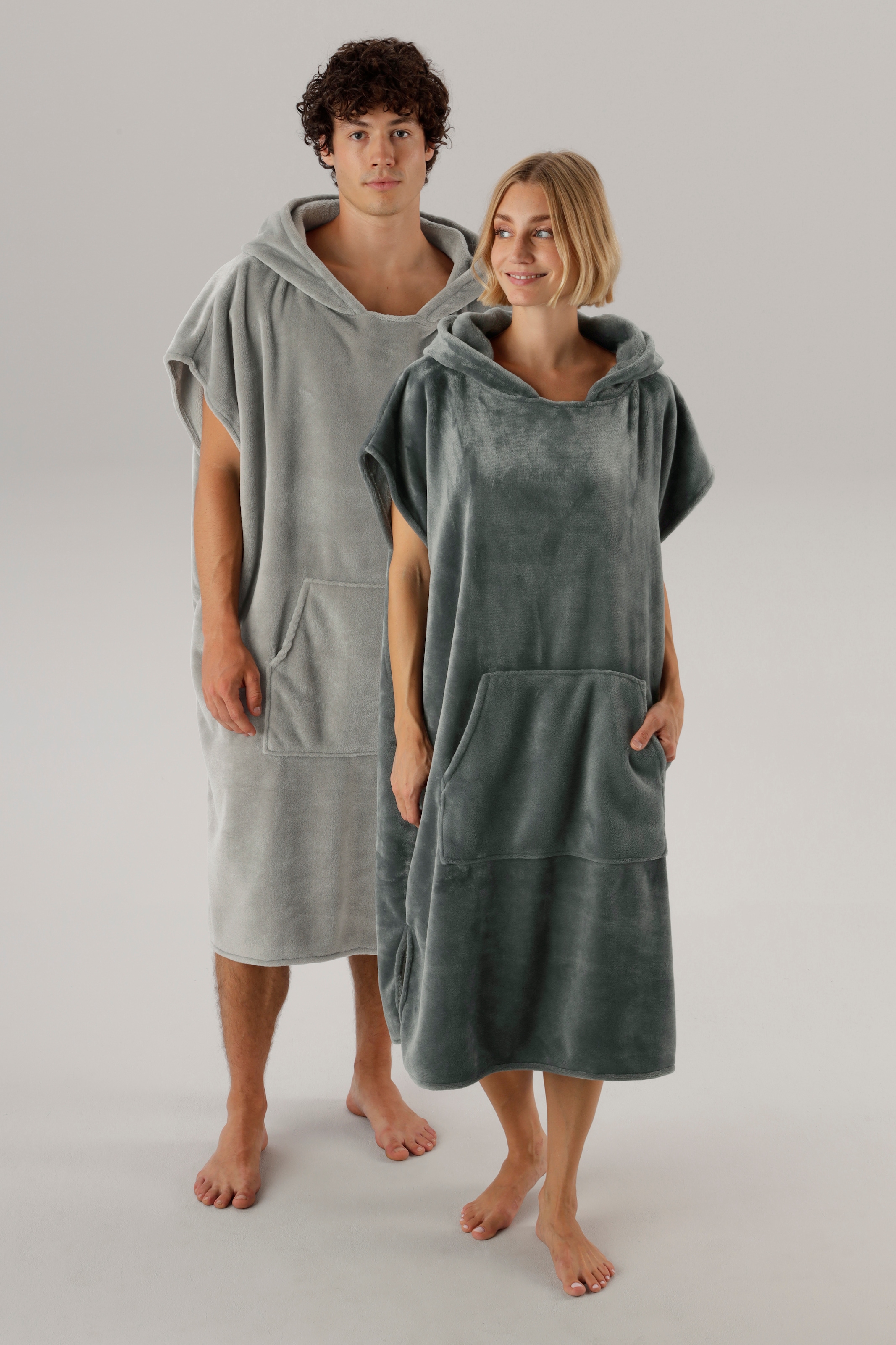 GOODproduct Poncho de bain »Miia, Surfponcho ideal für Sauna, Spa & im Urlaub« 1 cuis doux et moelleux, peluche, unisexe, pour dames et messieurs
