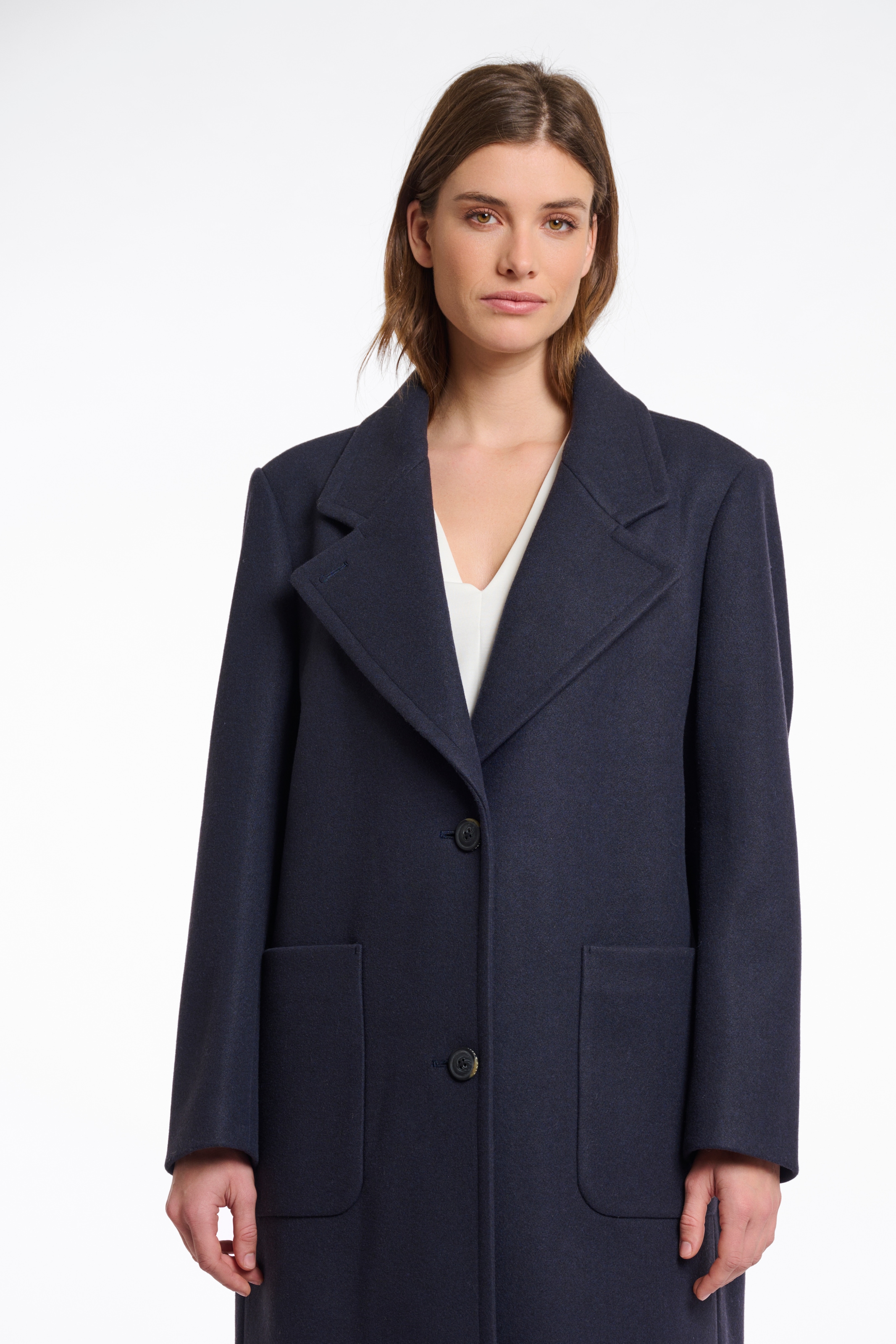 Rino & Pelle Manteau long »CECILE« mit Revers Kragen