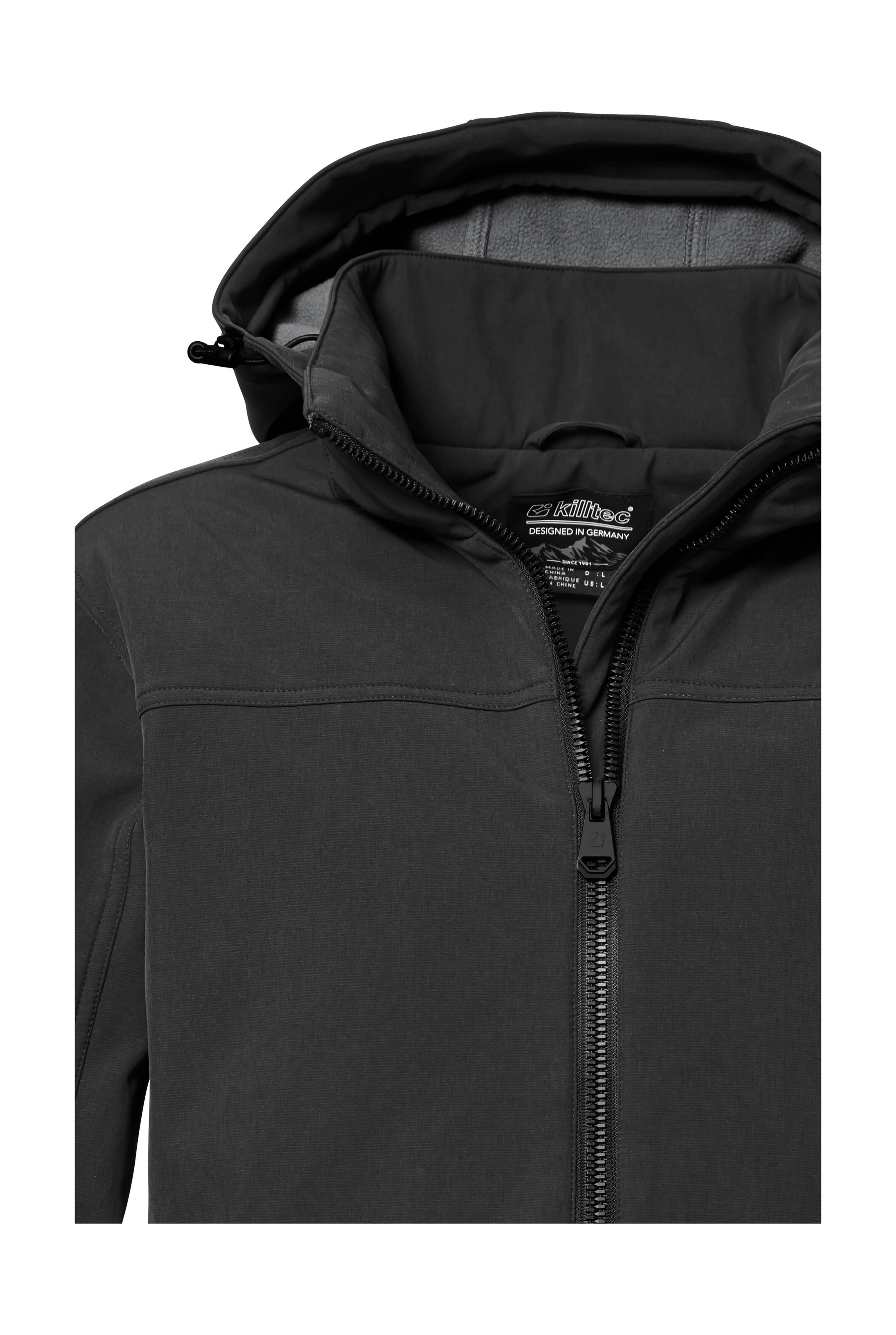 Killtec Veste softshell »Herren Softshelljacke« Wasserabweisende Softshelljacke mit Fleece, abnehmbarer Kapuze