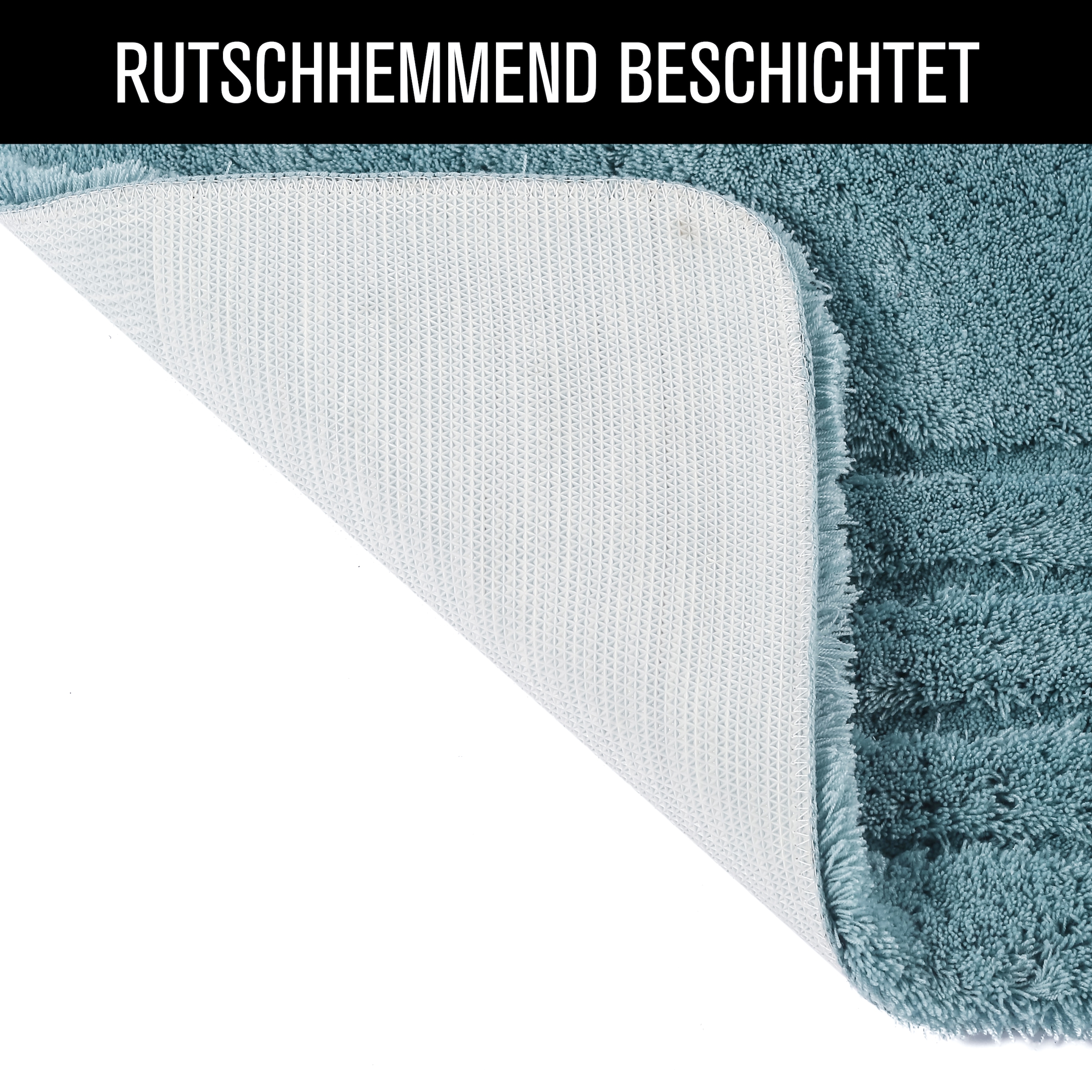 Möve Badematte »Loft, Badvorleger, Badezimmer Teppich« Höhe 30 mm rutschhemmend beschichtet fussbodenheizungsgeeignet | schnell trocknend | strapazierfähig Badteppich, Badematten auch als 2 teiliges Set & rund