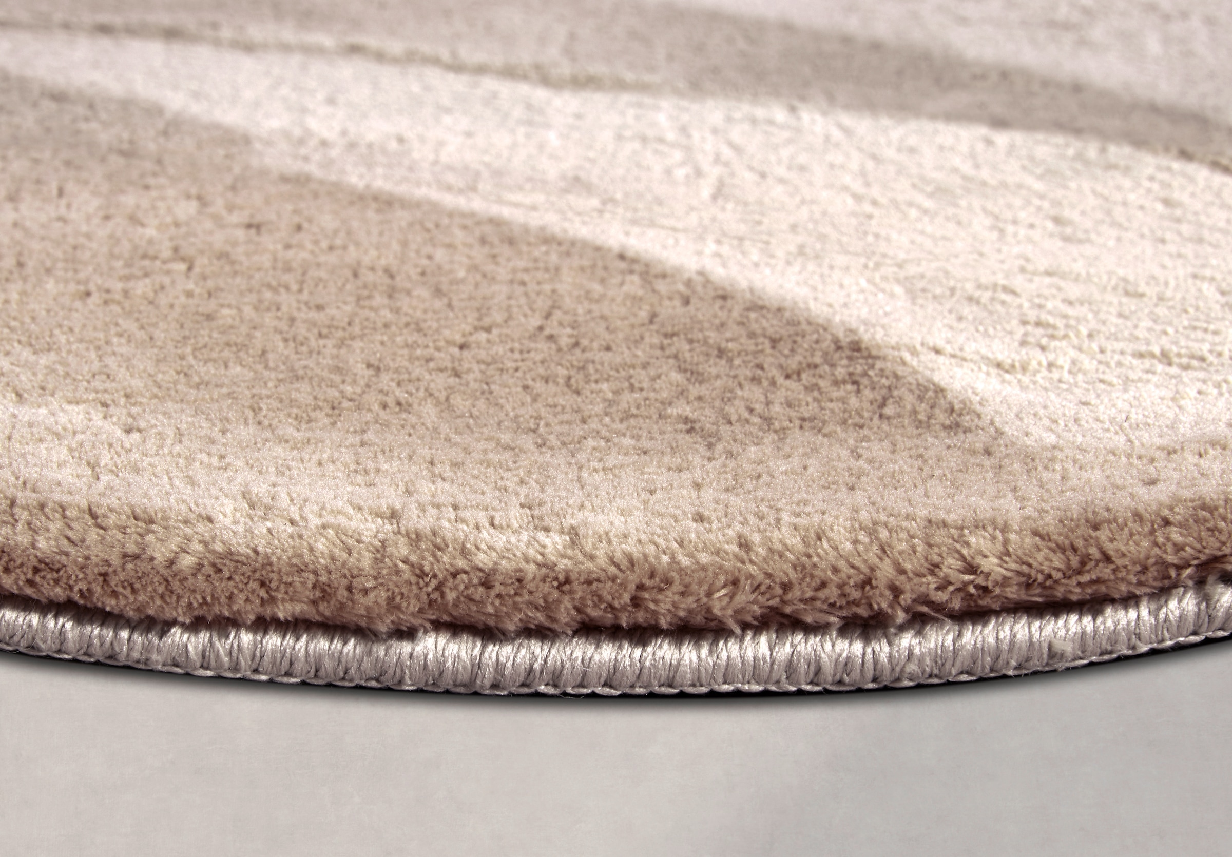 Villeroy & Boch Teppich »Leon« rund 15 mm Höhe Langflor, Shaggy, einfarbig, flauschig, weich, glänzend, modern, uni