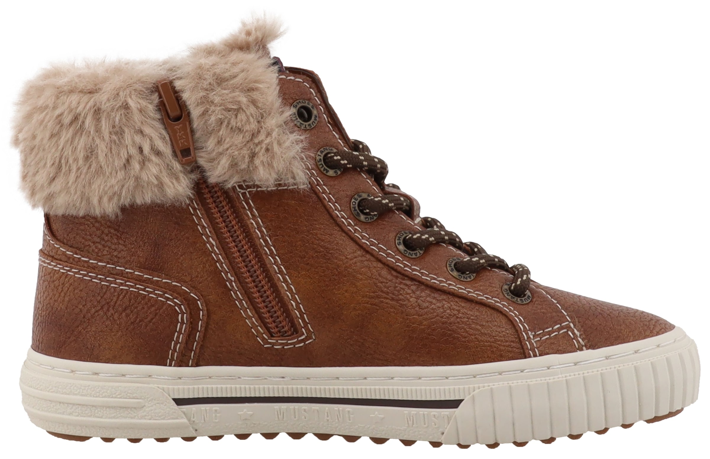 Mustang Shoes Bottes d'hiver »Ezio«  baskets montantes, bottines à lacets avec fermeture éclair