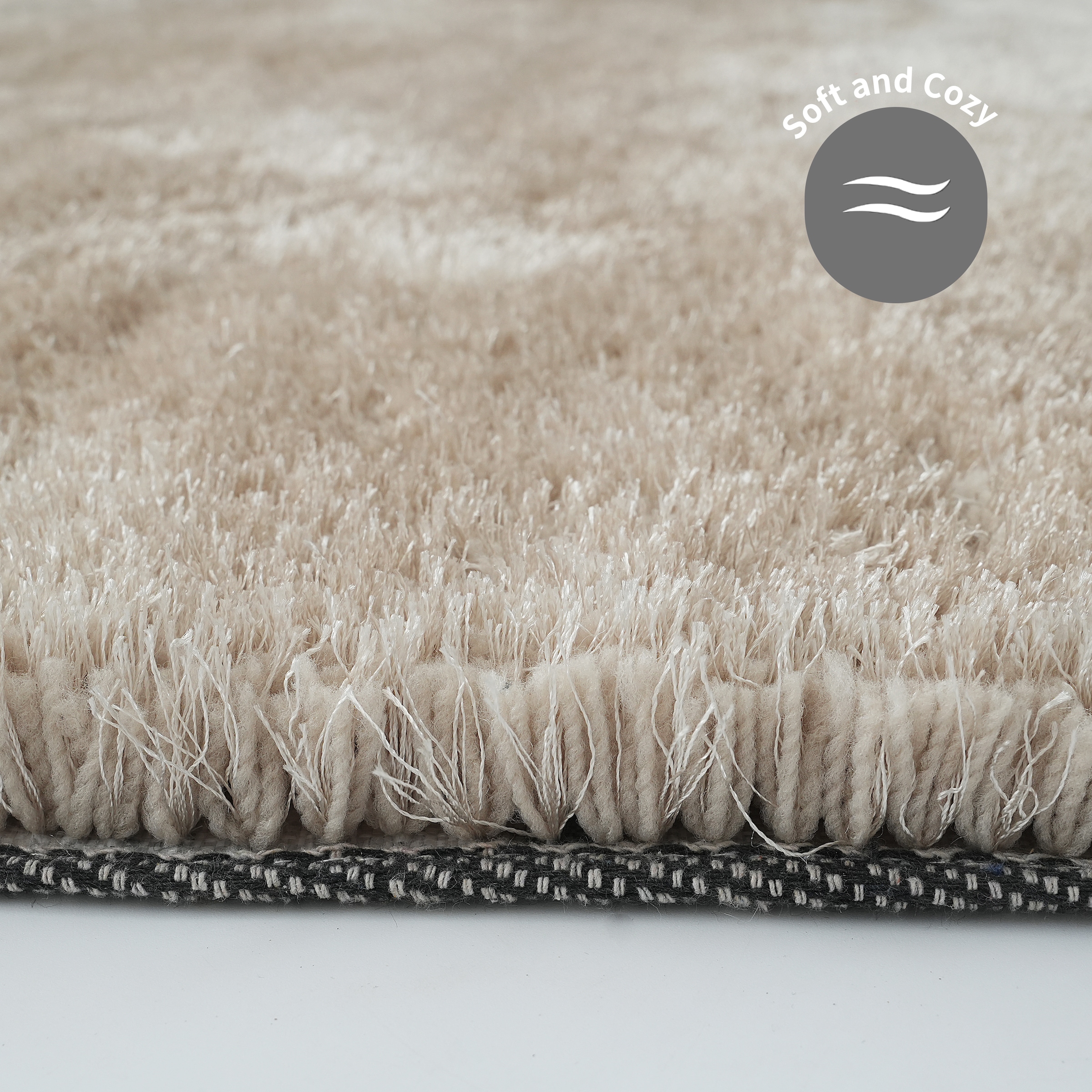 Bruno Banani Tapis de sol à poils longs »Dana Teppich, Kundenliebling« Rectangulaire 30 mm Höhe Brücke, uni, weich, Mikrofaser, Diele, Flur, Wohnzimmer, Schlafzimmer