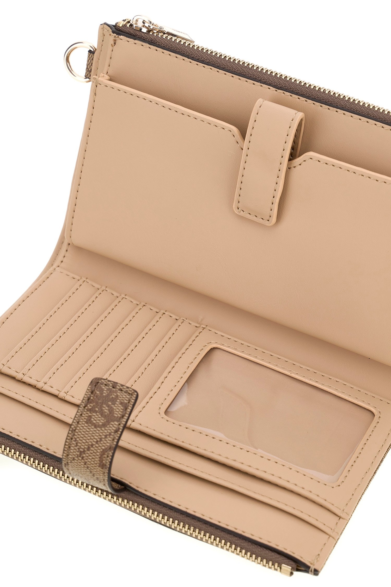 Guess Porte-monnaie »LAUREL II SLG DBL ZIP ORGNZR« Damen Geldbeutel, Portemonnaie mit zwei Zipperfächern