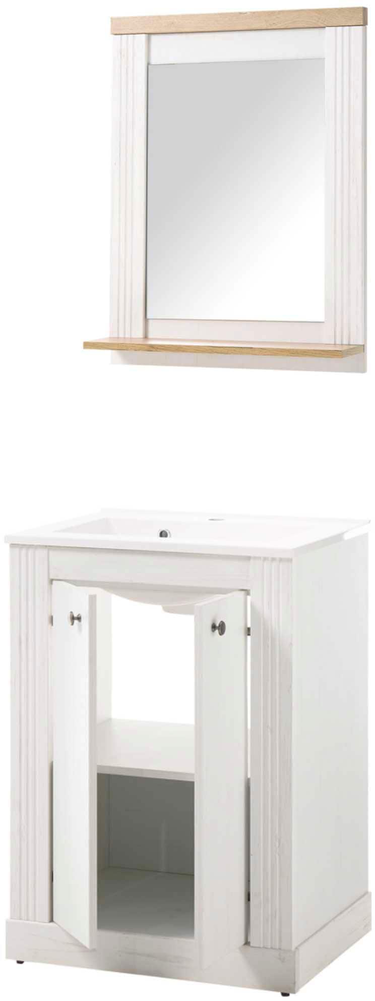 Home affaire Ensemble de meubles de salle de bain »WESTMINSTER, Bad im Landhausstil, 2-teiliges Badezimmer« 2 cuis tlg.