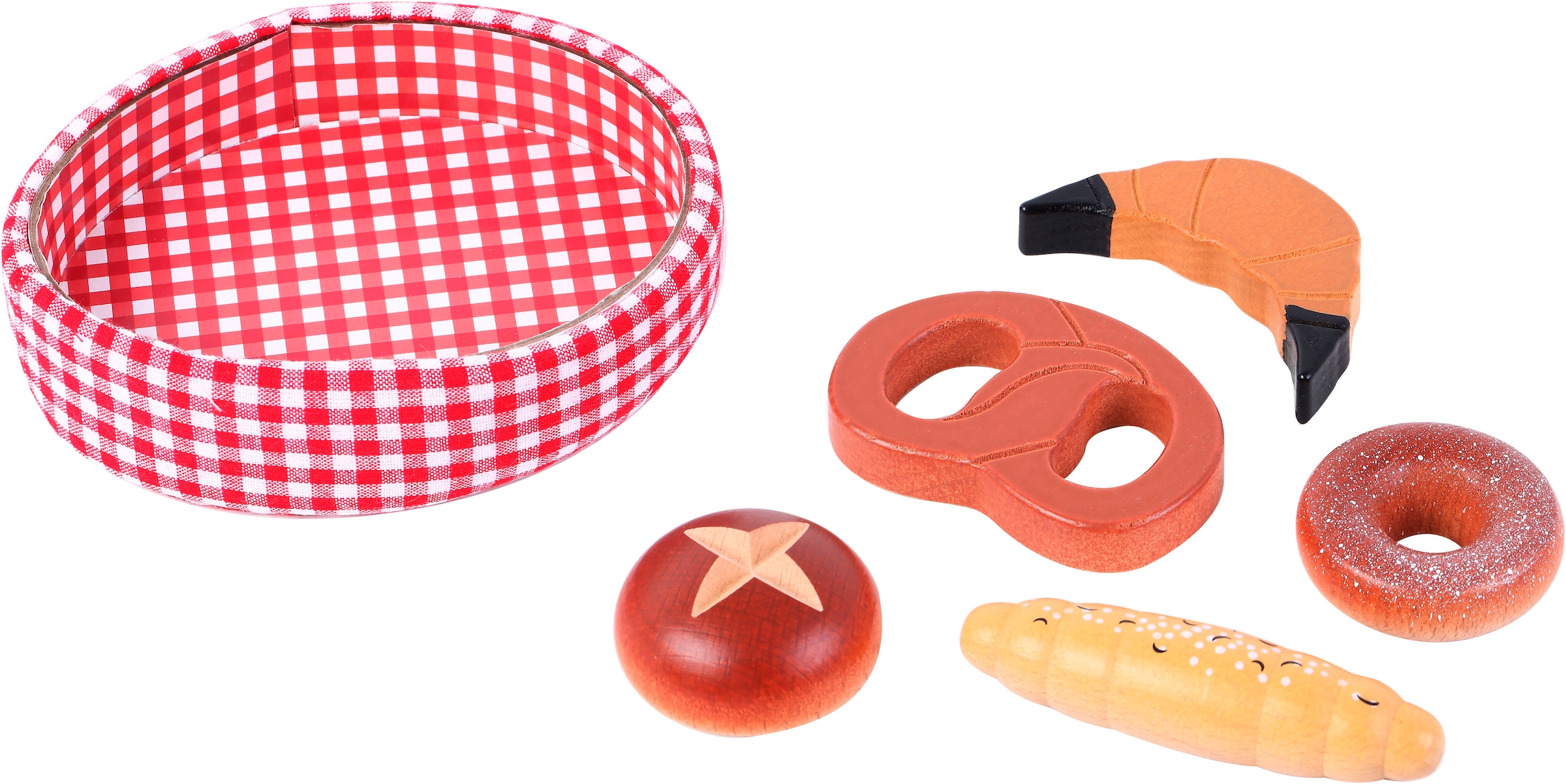 Tanner Kaufladensortiment »Brotkörbchen aus Stoff mit verschiedene Backwaren« FSC® - schützt Wald