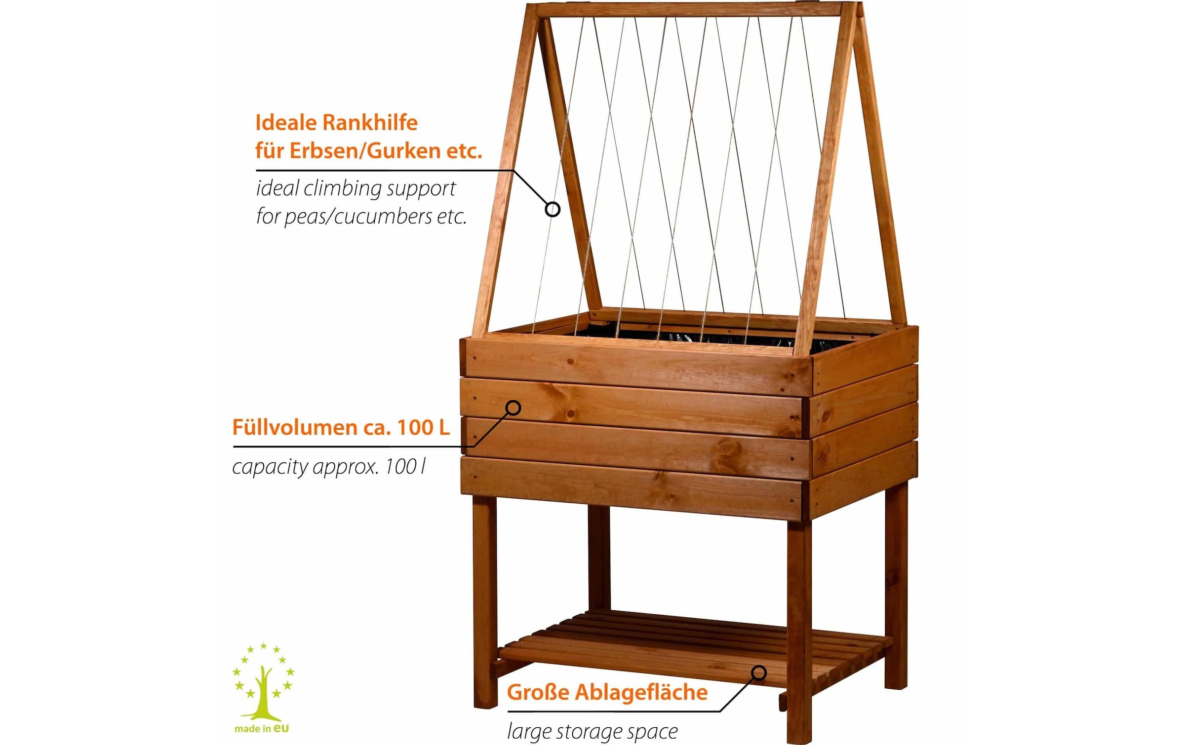 dobar Lit surélevé »Kubus 2.0 Inkl. Rankhilfen-Aufsatz«