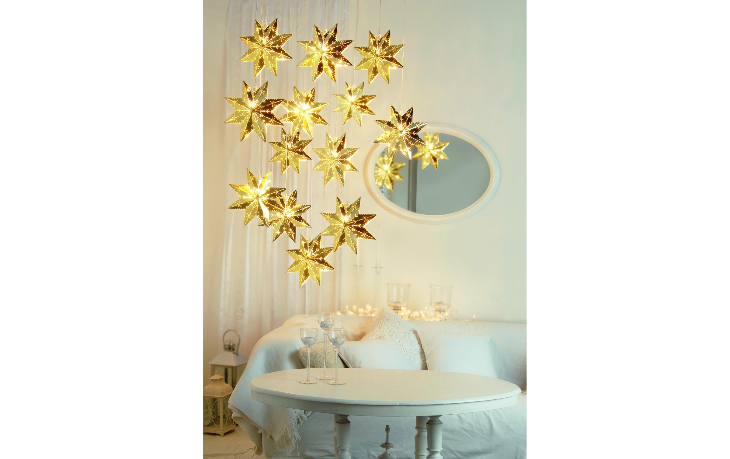 Parforce Traditional Hunting Figurine de Noël »Fensterhänger Metallstern Classic, 28 cm, Messing«