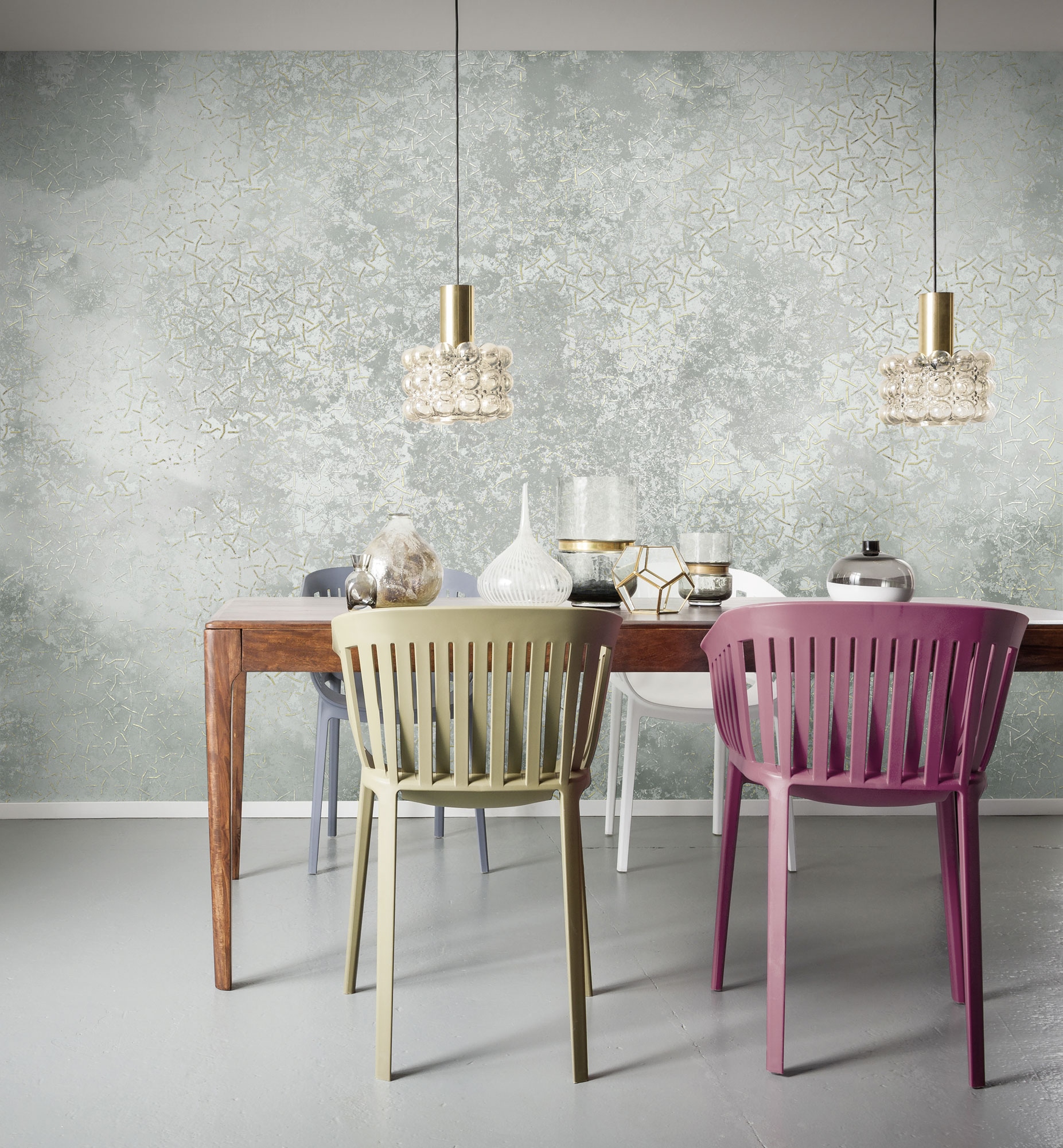 Komar Papier peint photo »Digitaldruck Vlies -  Obfuscated Ornament - Grösse 400 x 250 cm« floral | imprimé | tropical | à motifs Wohnzimmer, Schlafzimmer