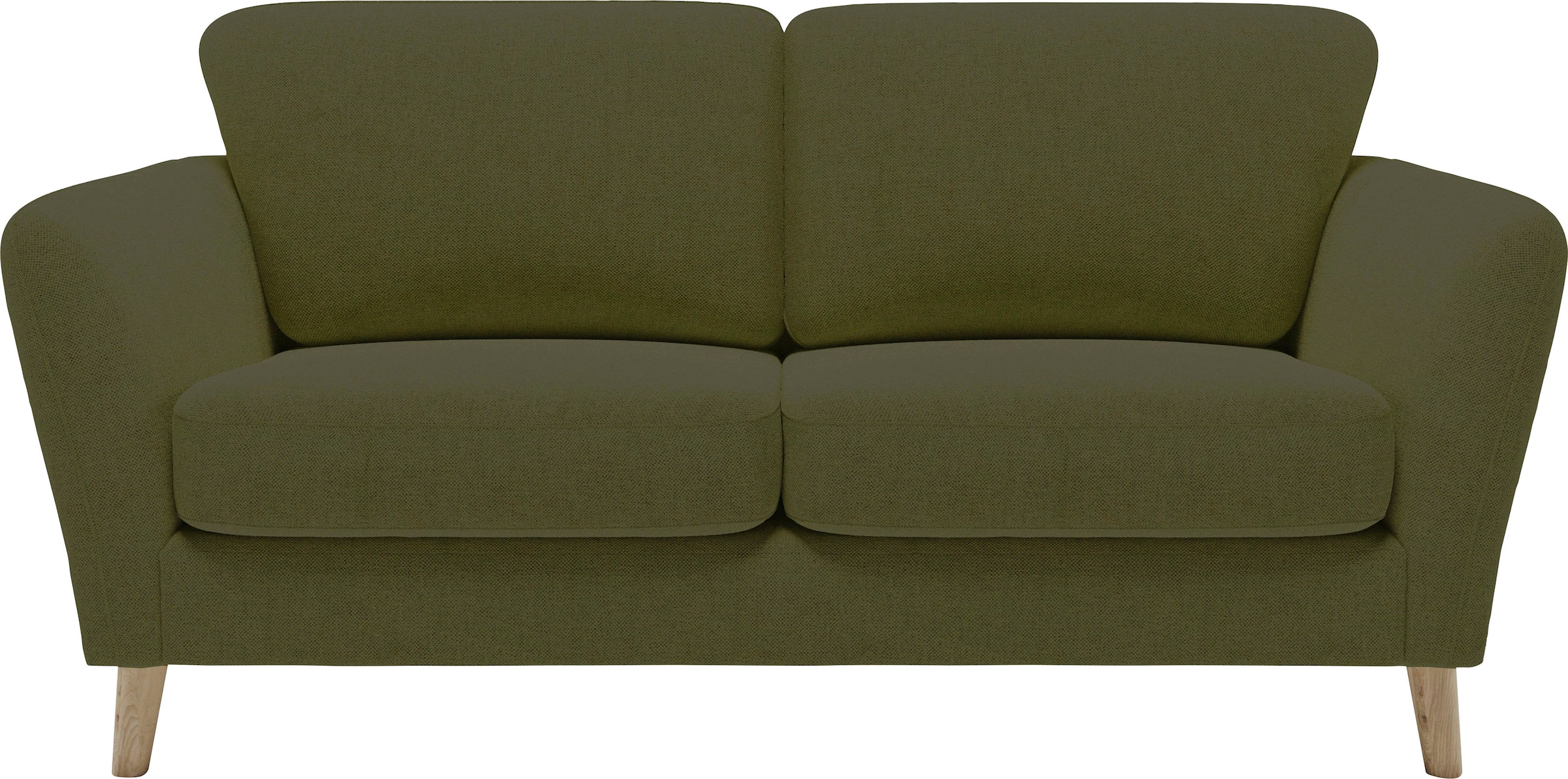 GOODproduct 2-Sitzer »MARSEILLE Kompaktsofa 170 cm, Cord, Flachgewebe, Struktur, Webstoff« mit Massivholzbeinen aus Eiche, verschiedene Bezüge und Farbvarianten