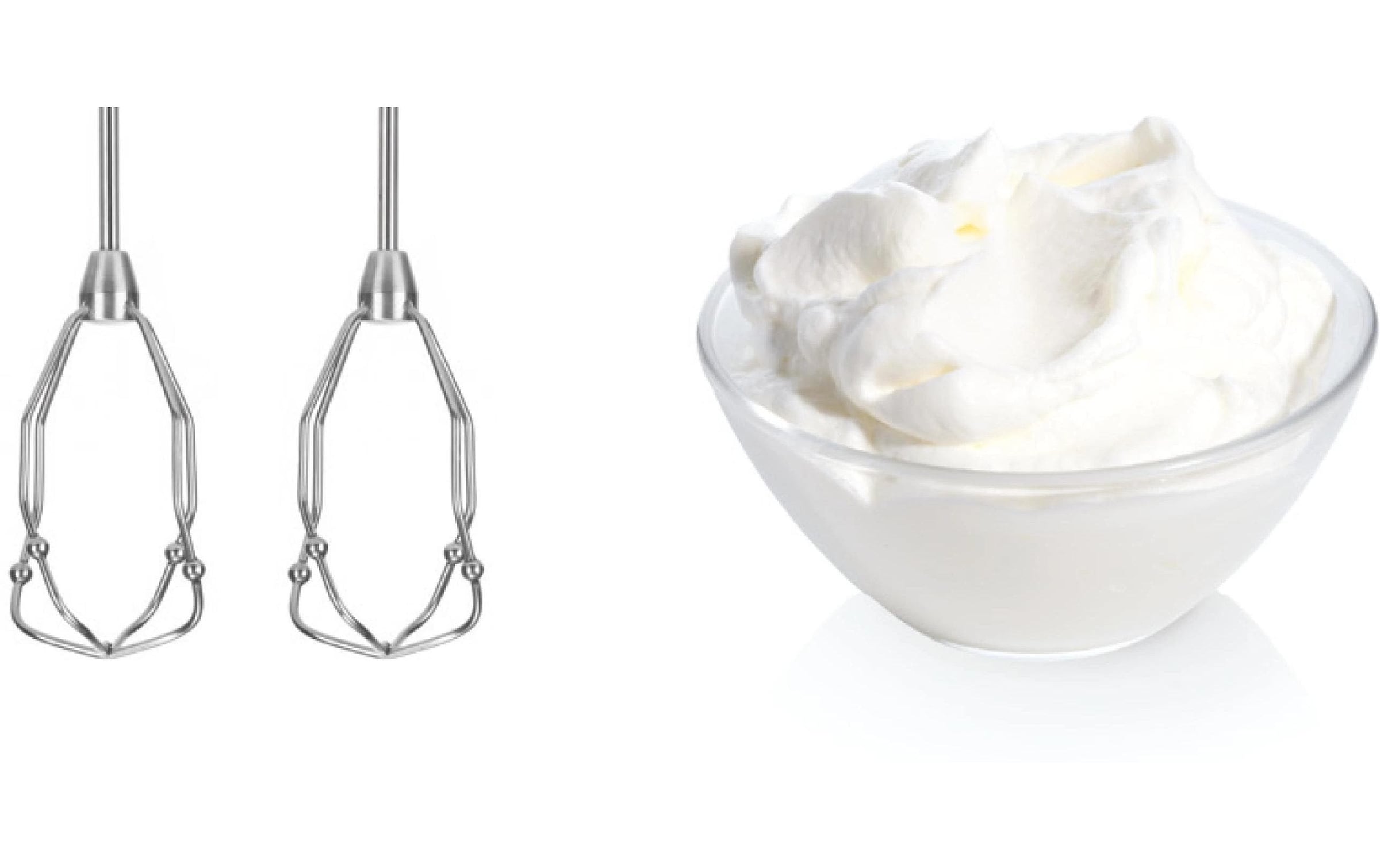 BOSCH Handmixer »Styline MFQ4030, Edelstahl Rührbesen/Knethaken, 5 Stufen, weiss« 500 W Turbotaste, leichtes Gehäuse, Made in Europe