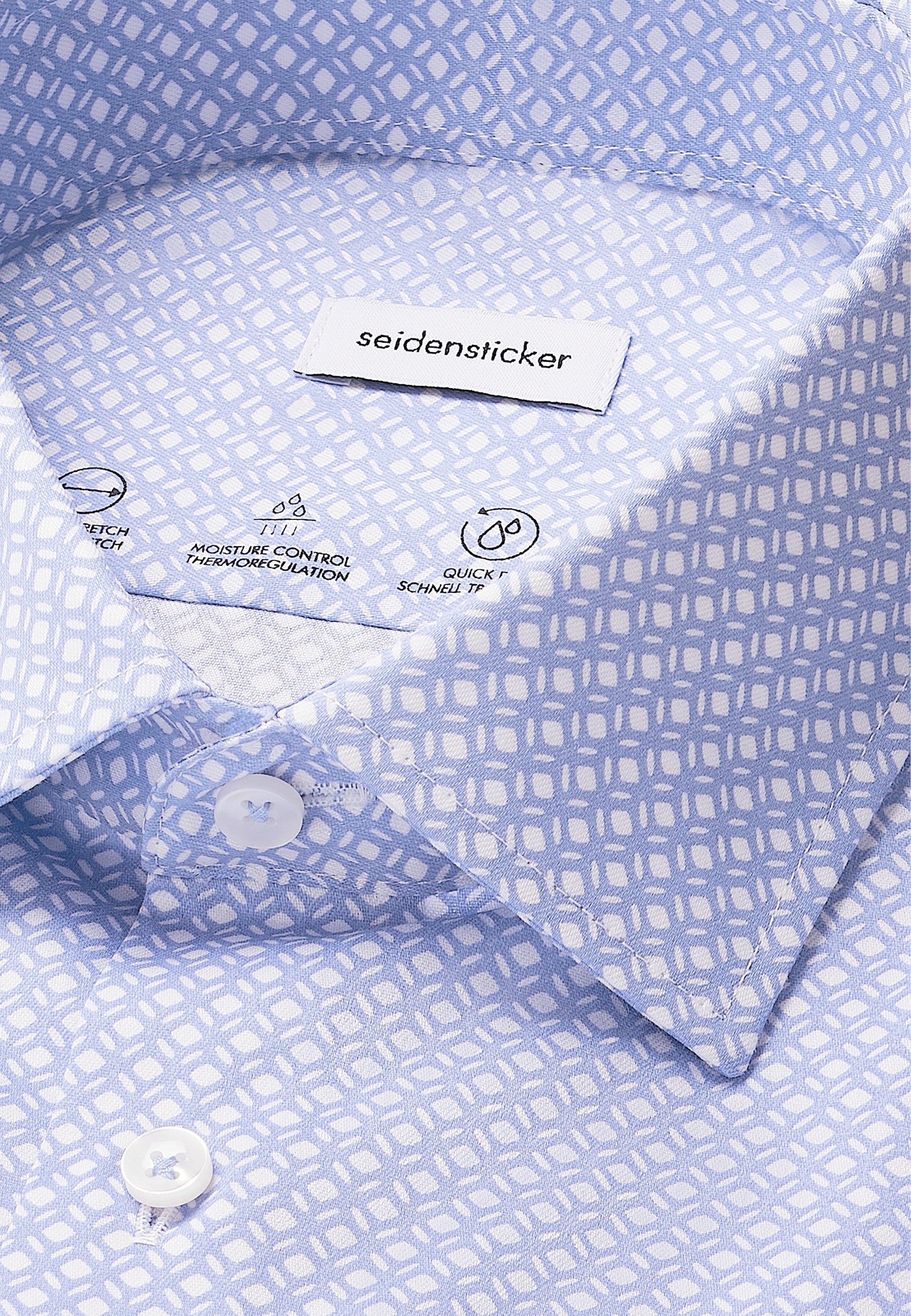 seidensticker Businesshemd »Schwarze Rose« Slim 1/1 Kentkragen Druck