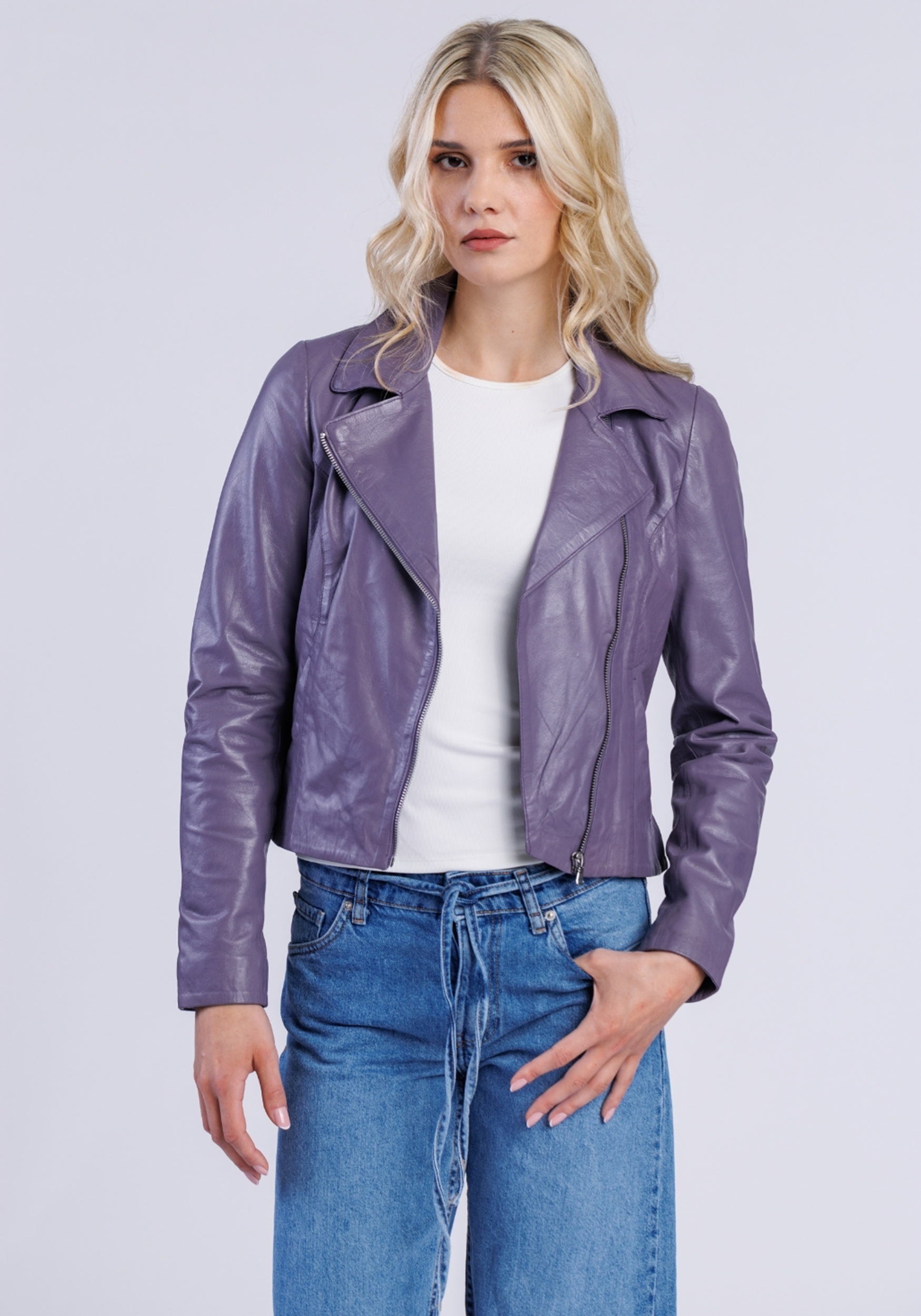 Freaky Nation Veste en cuir »Lederjacke-FN«