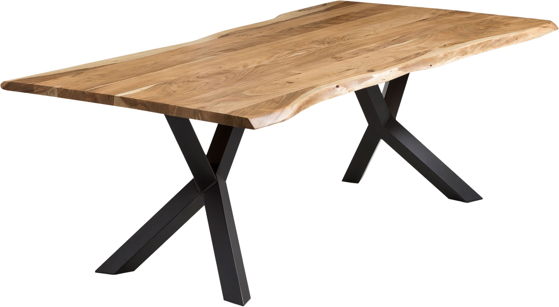 SalesFever Table de salle à manger »Designertisch für Mahlzeiten« Massivholz geölt und zweifach gewachst