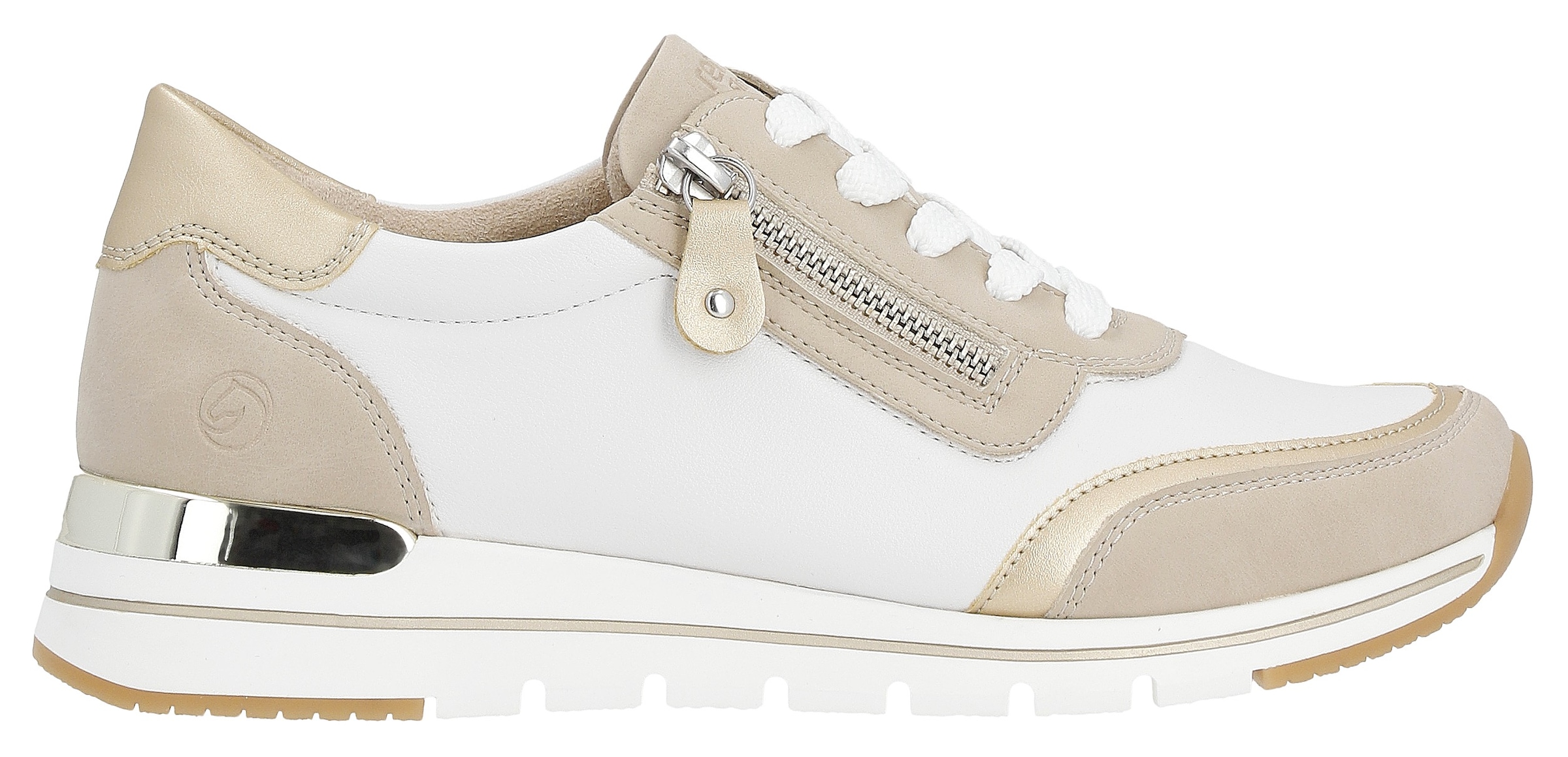 Remonte Keilsneaker  mit Kontrastbesätzen, Freizeitschuh, Halbschuh, Schnürschuh