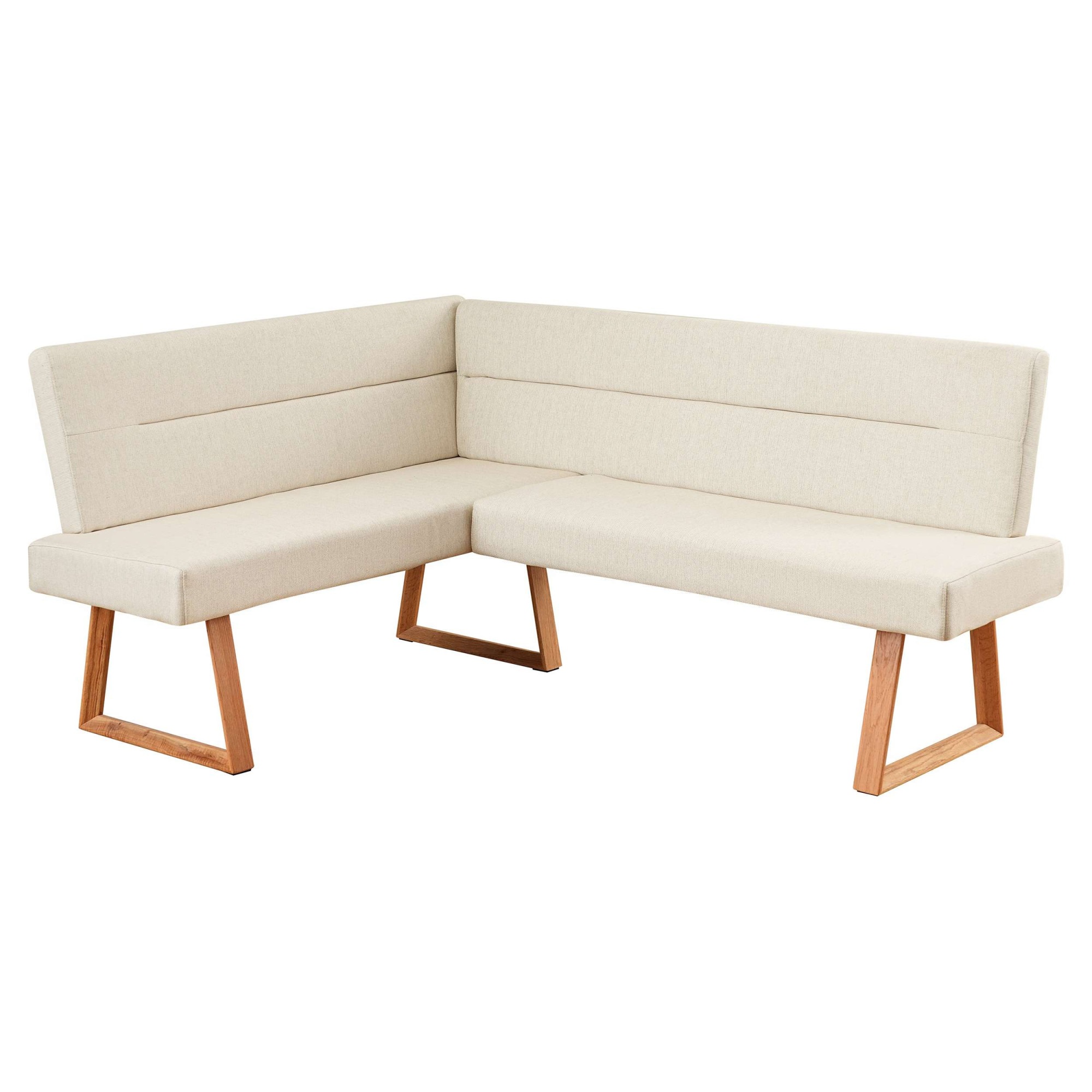 GOODproduct Eckbank »Emilia« Beine aus massiver Eiche, pflegeleichtem Webstoff Bezug, Breite 190 cm