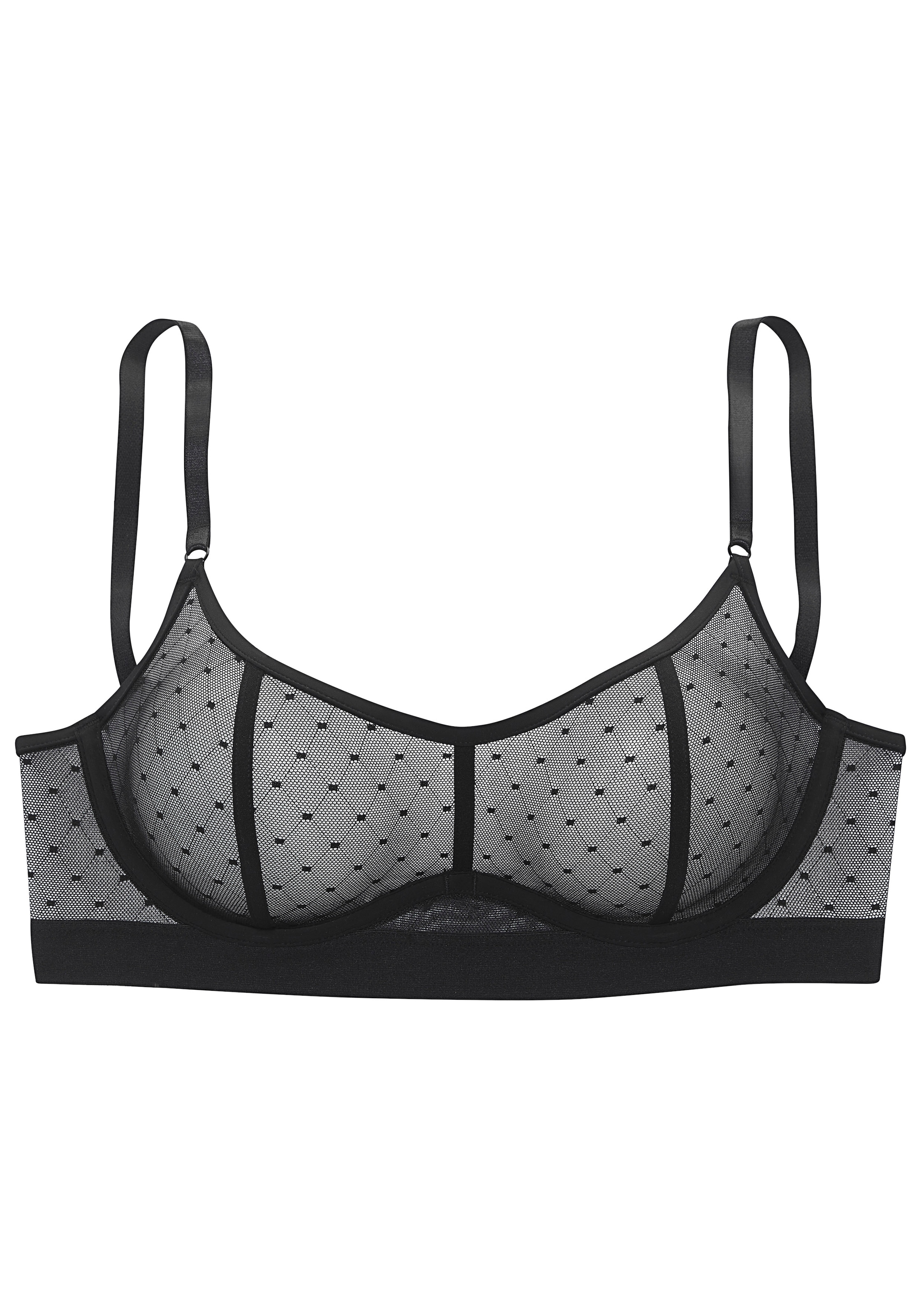 Vivance Soutien-gorge à armatures »Ava« aus transparentem Mesh in Pünktchen-Optik, sexy Dessous